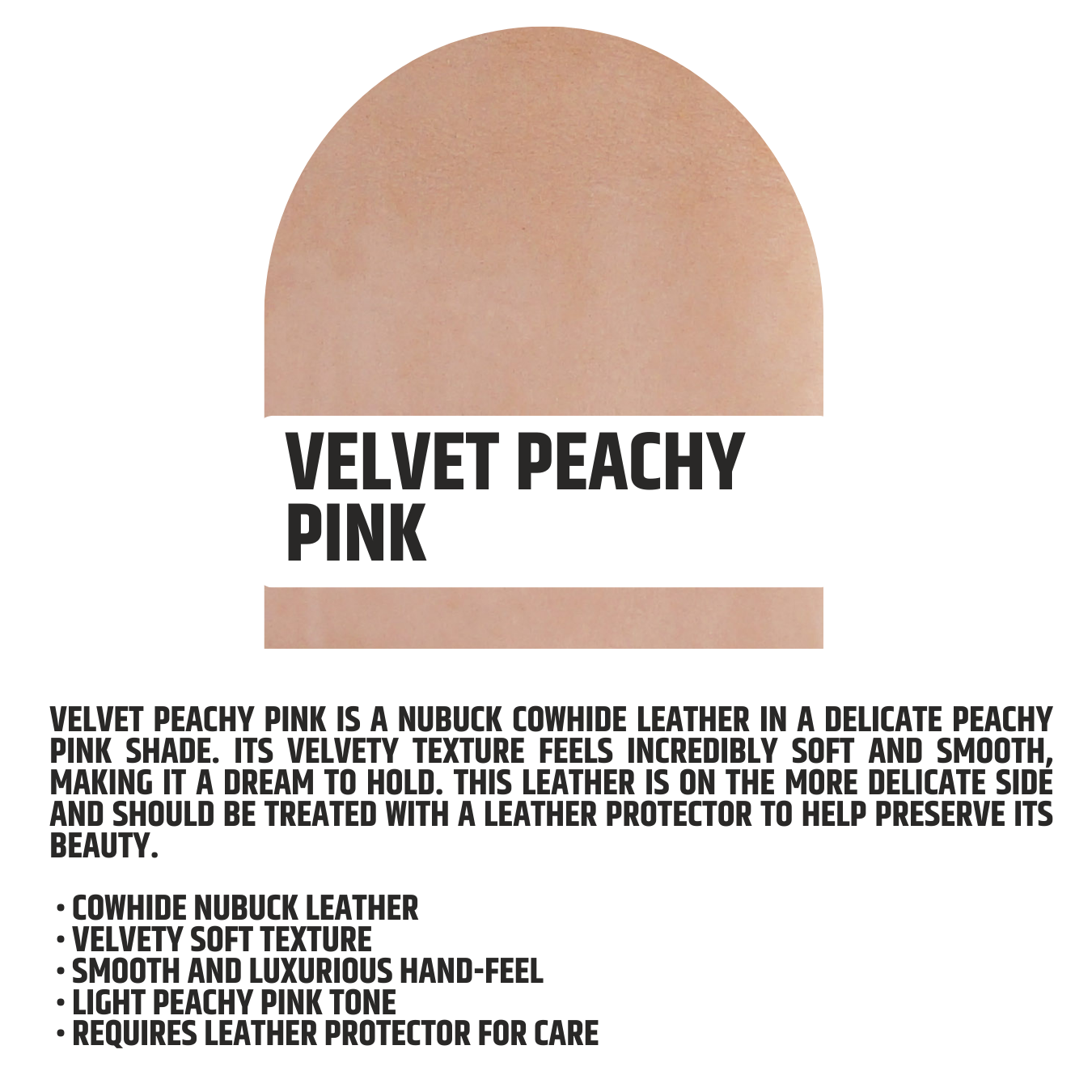 Velvet Peachy Pink
