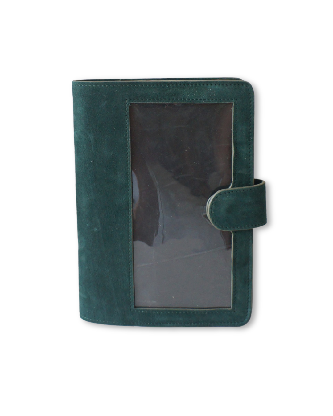 A5 Journal Cover with Clear Front - Suede Cypress