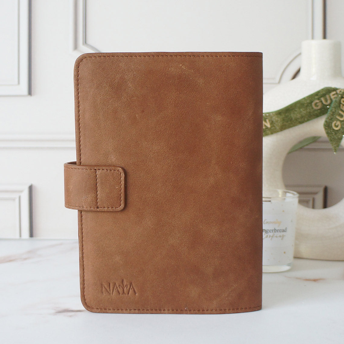 A5 Journal Cover with Clear Front - Caramelo