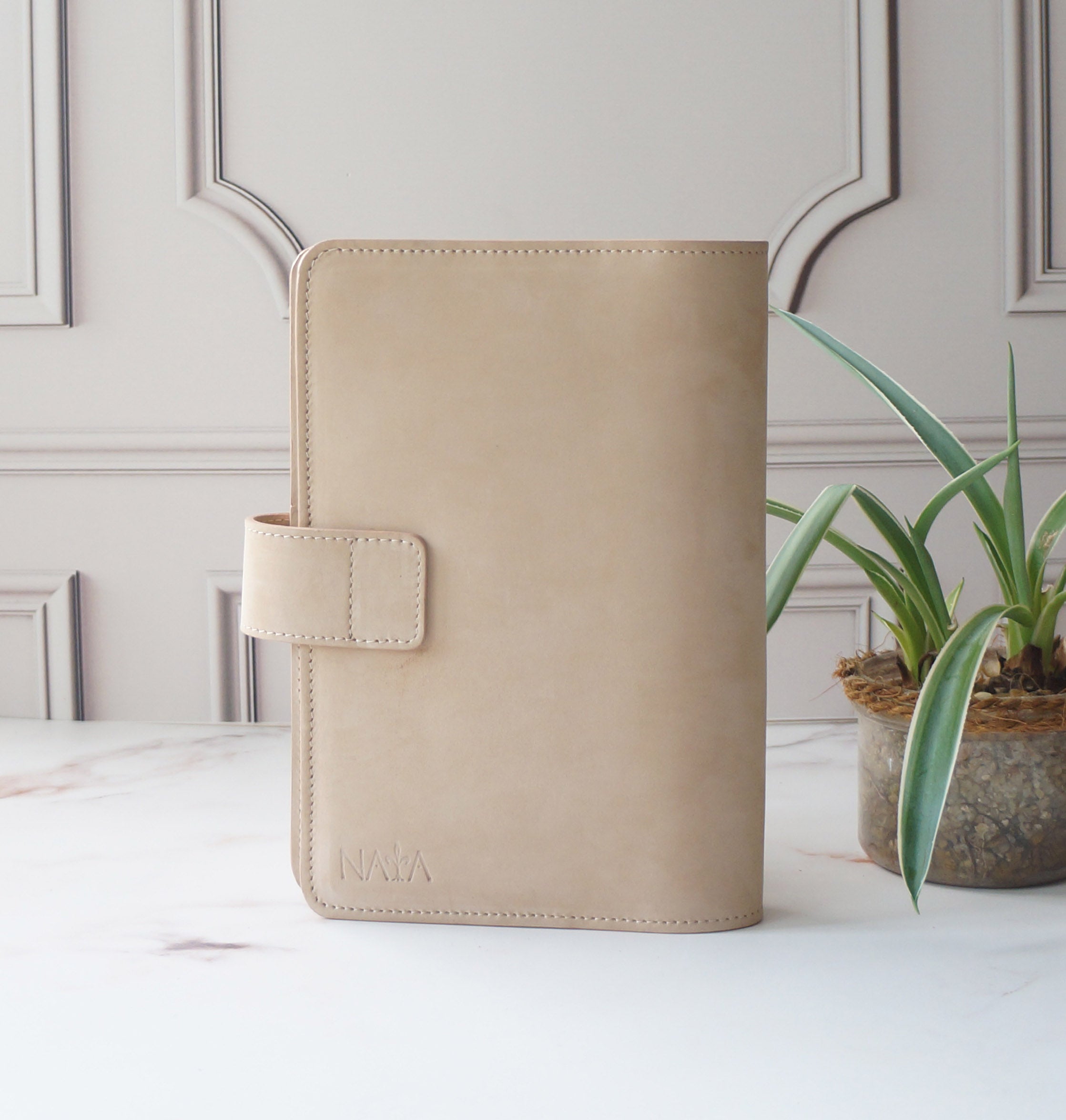 A5 Italian Nubuck Leather Journal Cover - Velvet Cotton Edition/ FREE SHIPPING