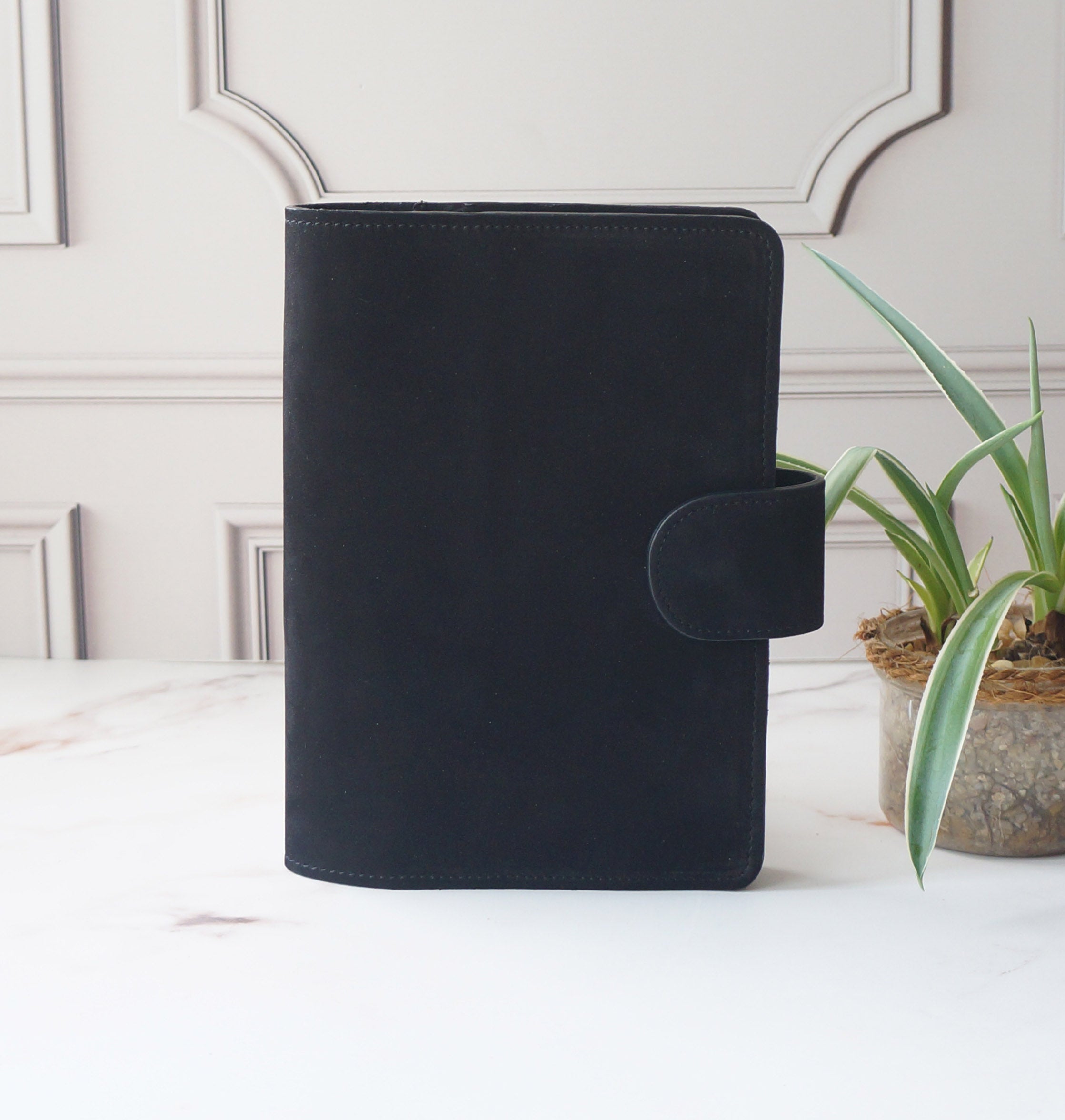 A5 Journal Cover - Nubuck Black