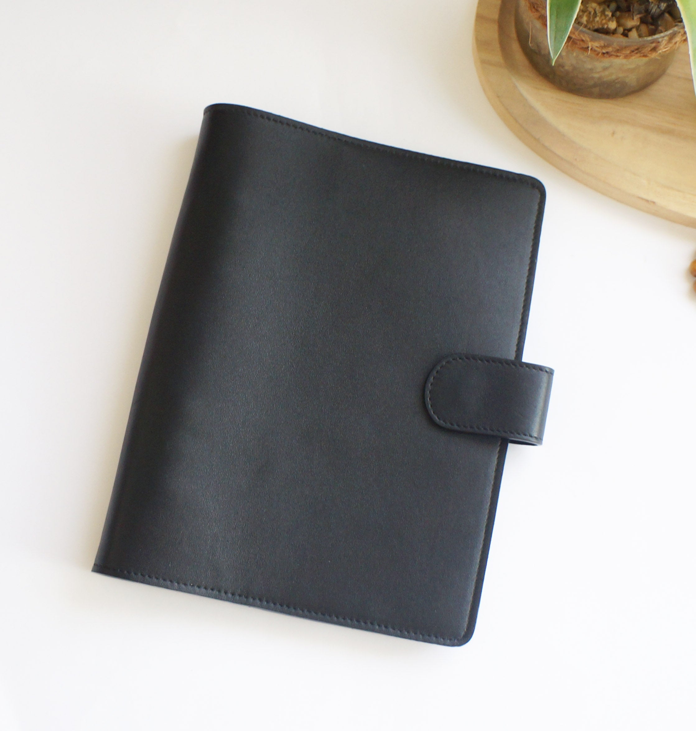 A5 Ring Binder Compact - Black Smooth
