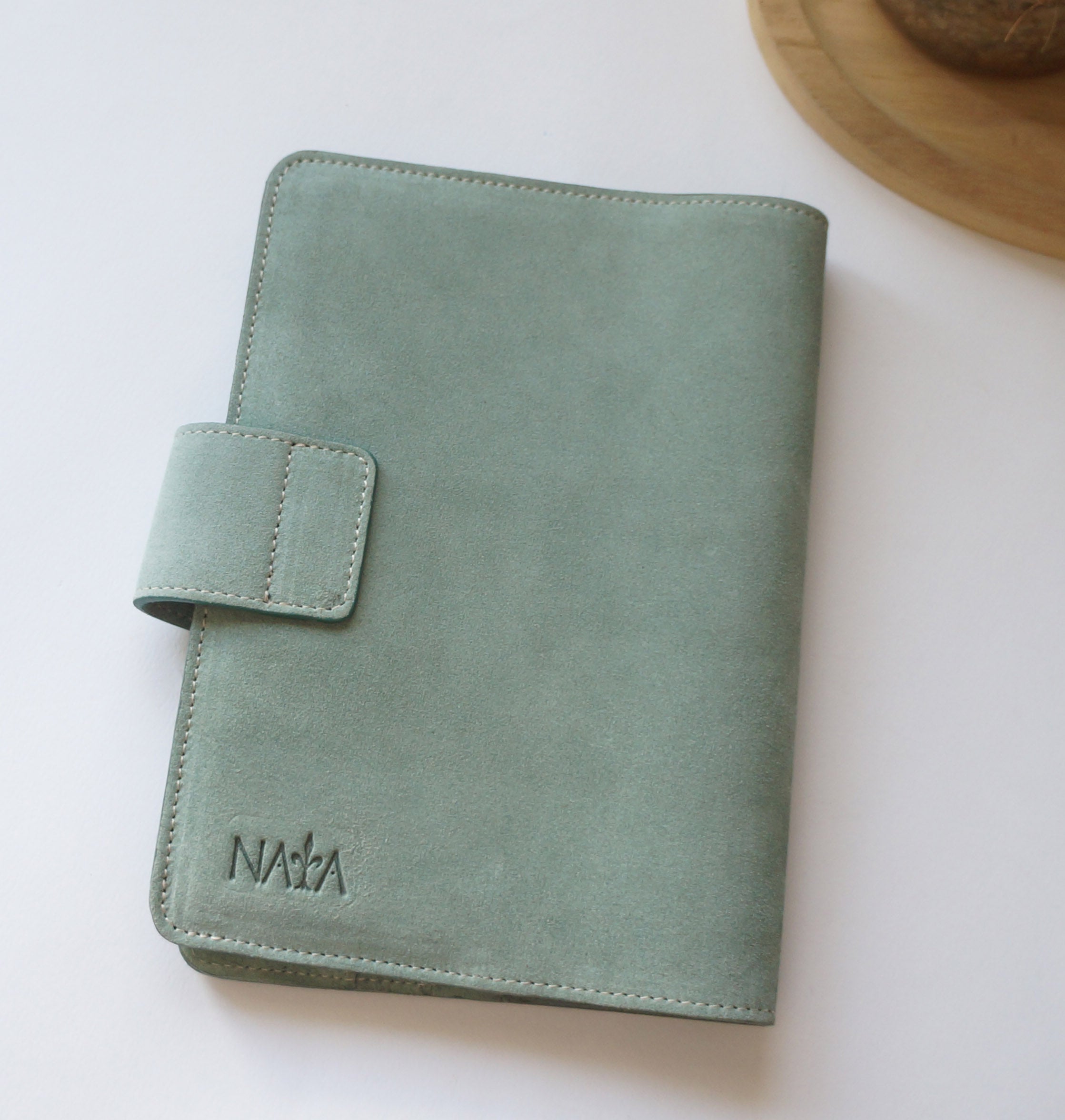 A5 Journal Cover with Clear Front - Aquaverde