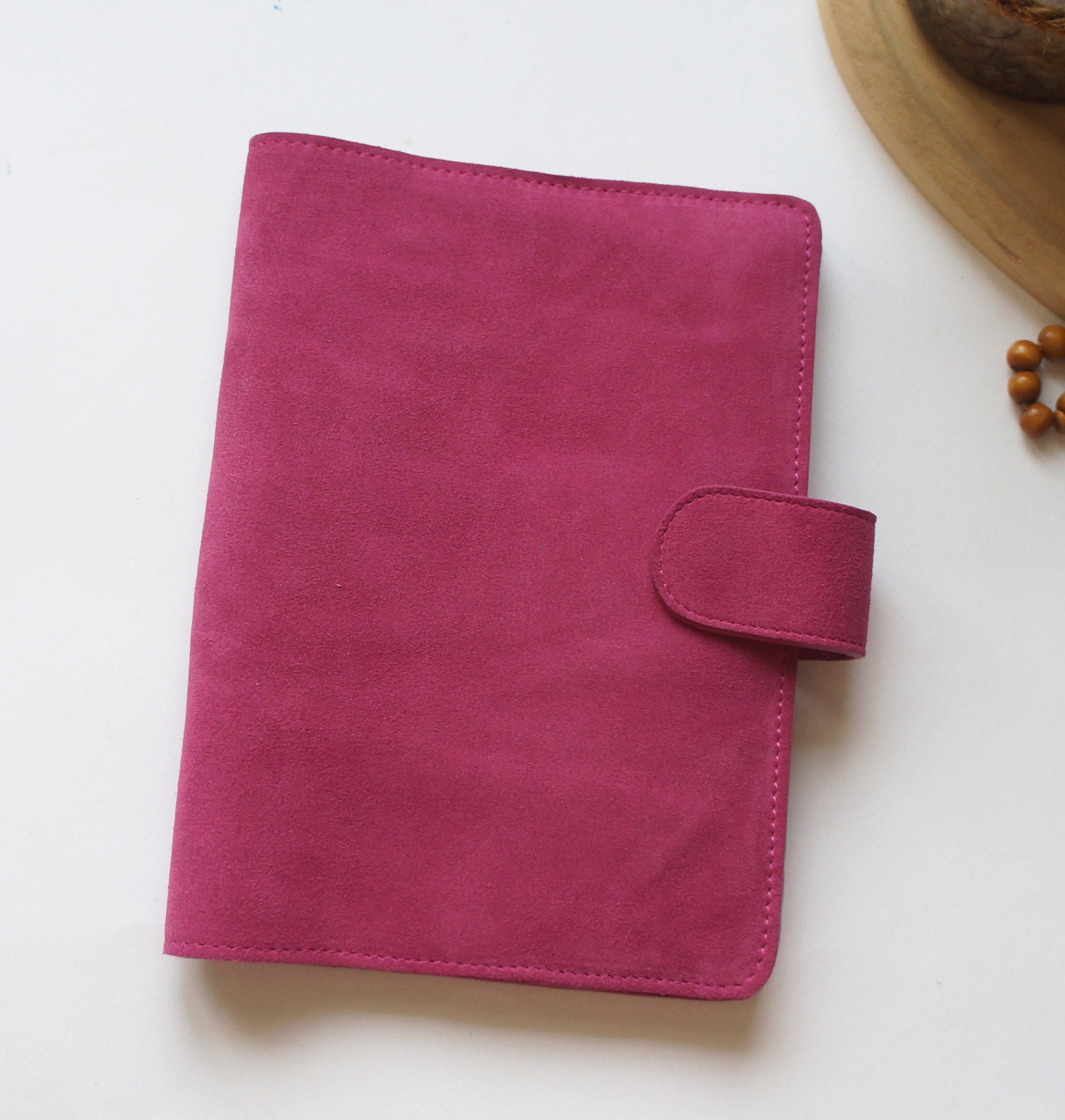 A5 Journal Cover - Suede French Rose