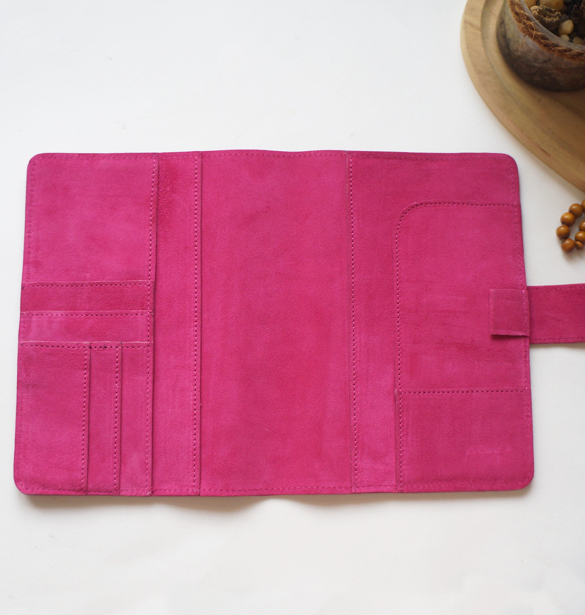 A5 Journal Cover - Suede Hibiscus