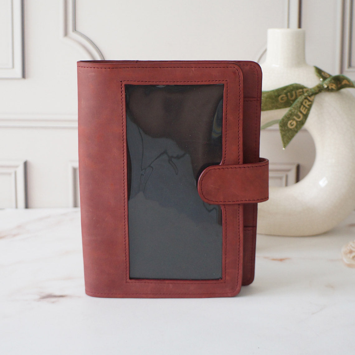 A5 Journal Cover with Clear Front - Pepper