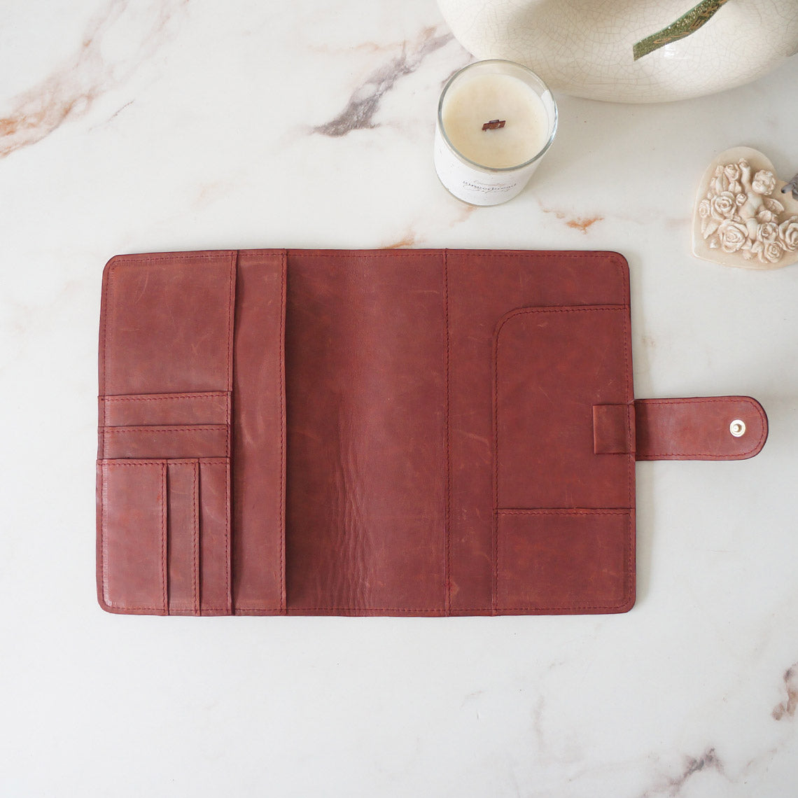 A5 Journal Cover with Clear Front - Pepper