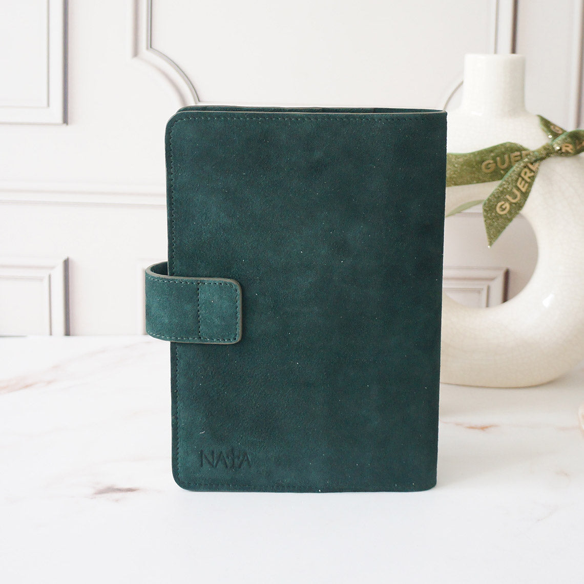 A5 Journal Cover with Clear Front - Suede Cypress