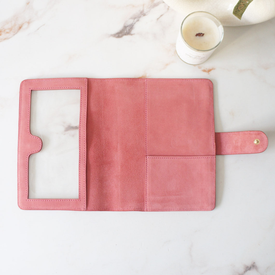 A5 Journal Cover Full Clear Front - Suede Coral Reef