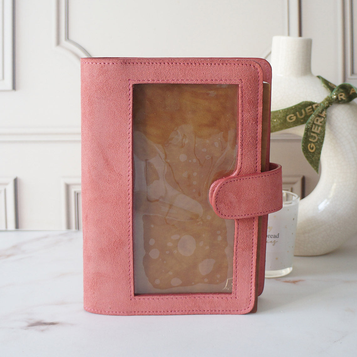 A5 Journal Cover Full Clear Front - Suede Coral Reef
