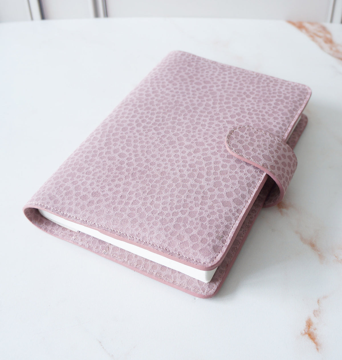 A5 Journal Cover - Dusty Pink Bubbles