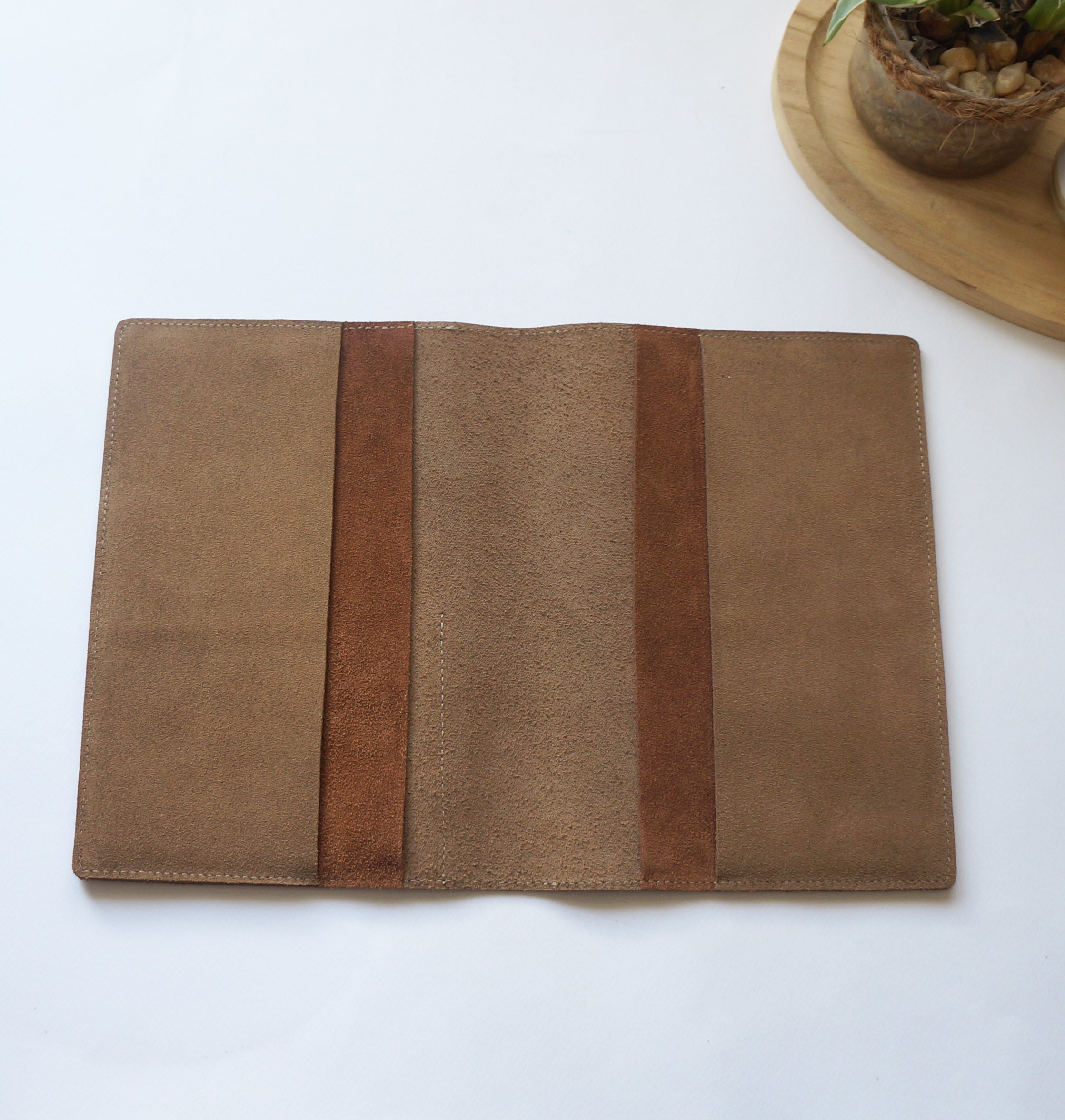 A5 Rustic - Brown Suede