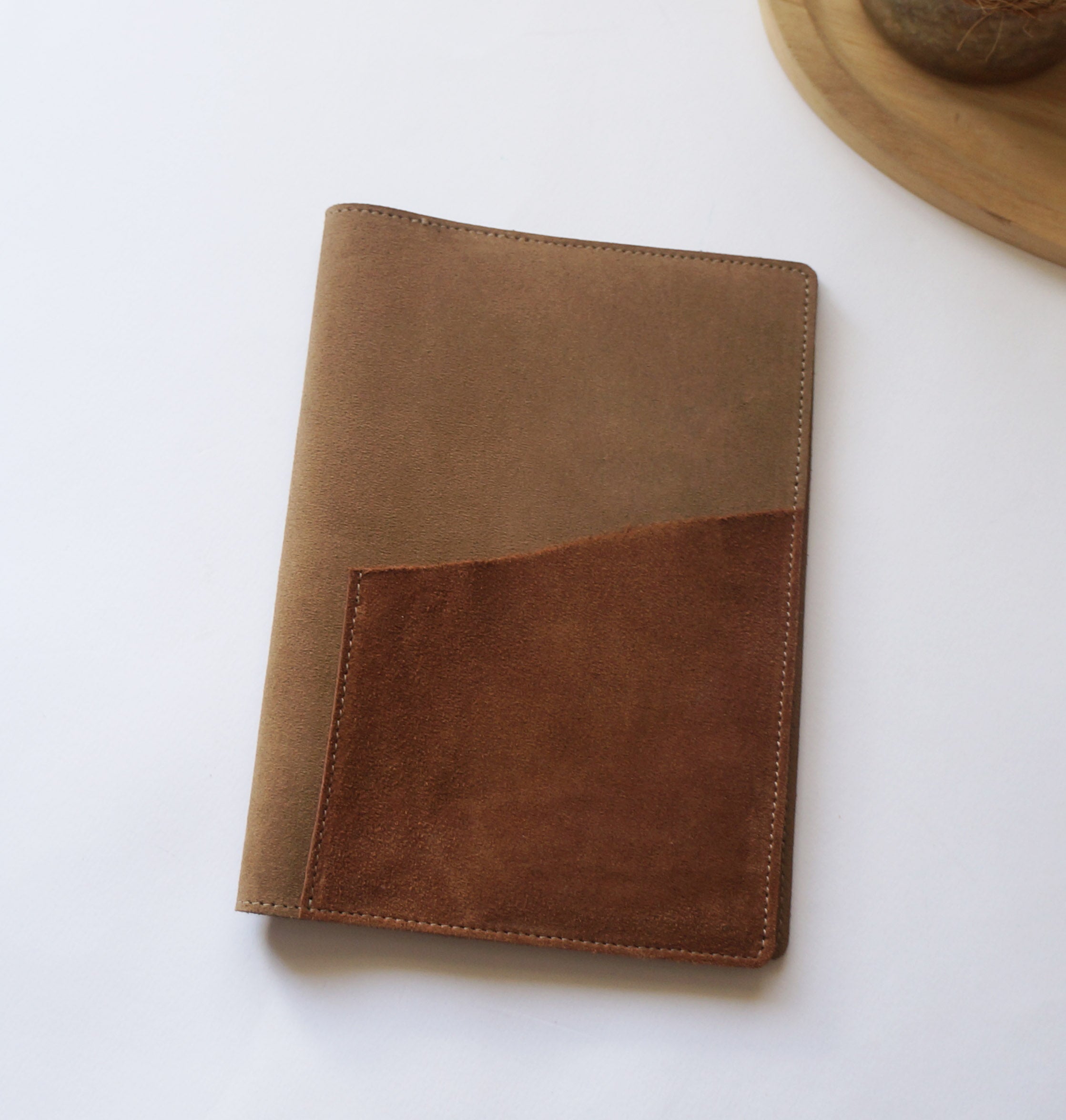 A5 Rustic - Brown Suede