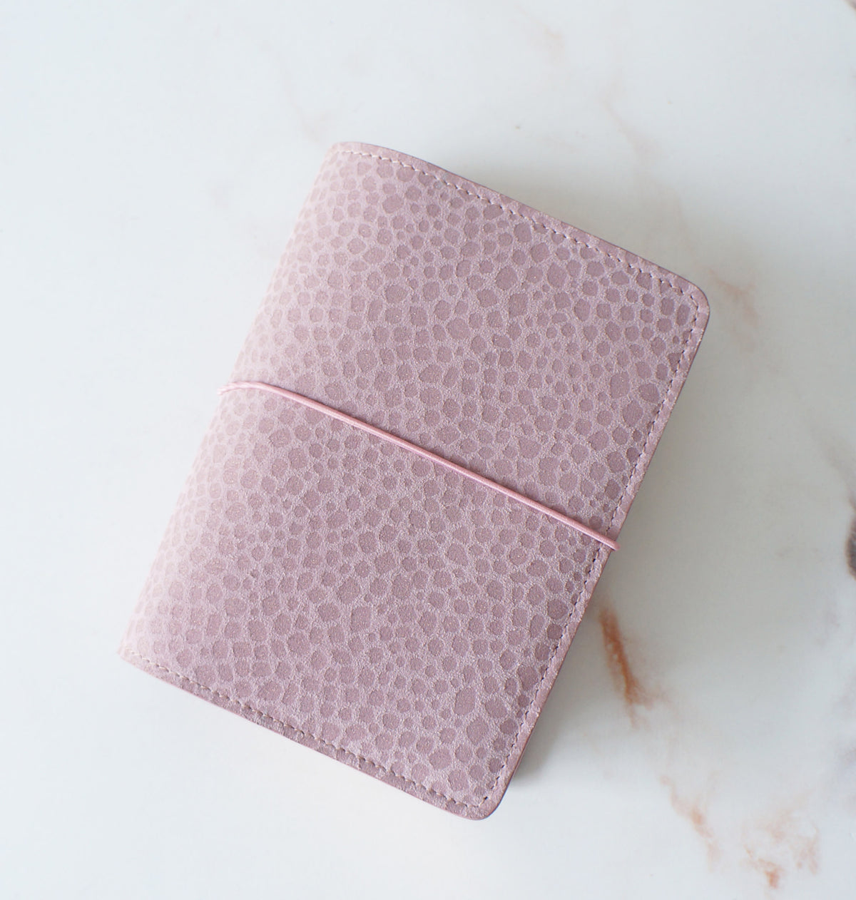 A6 Hibino Cover- Dusty Pink Bubbles