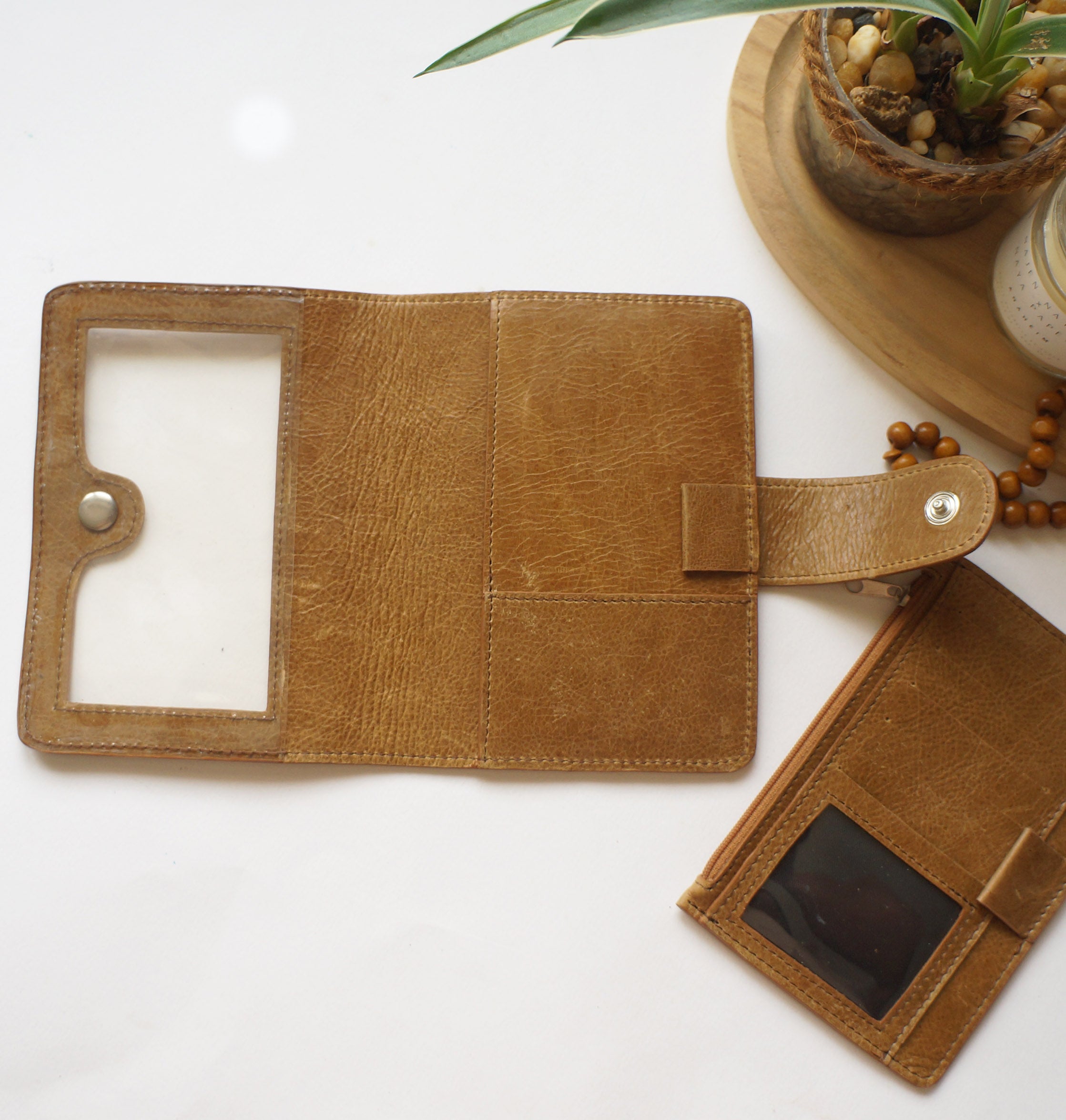 A6 Journal Cover with matching fly leaf - Almond