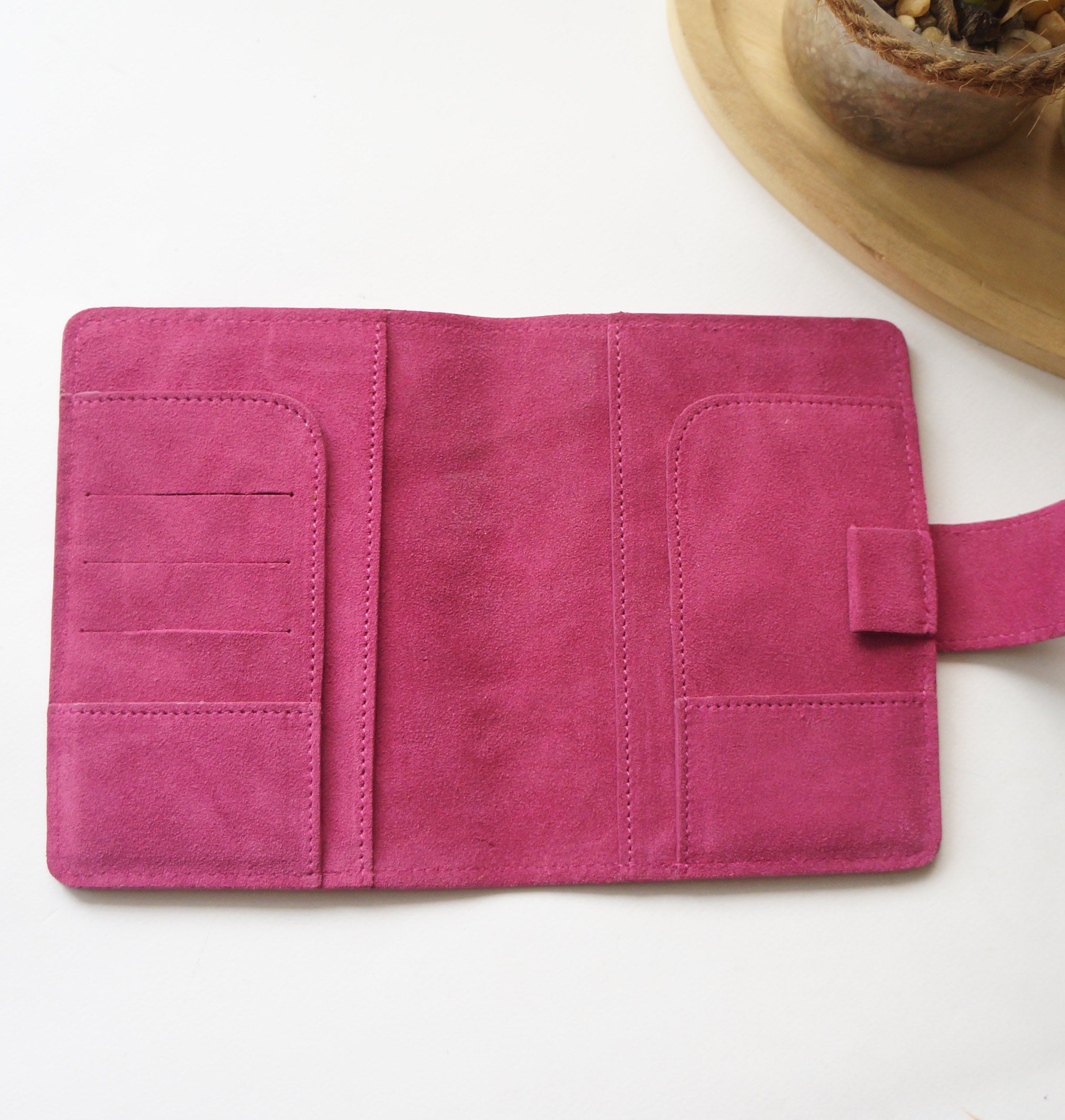 A6 Journal Cover - Suede French Rose