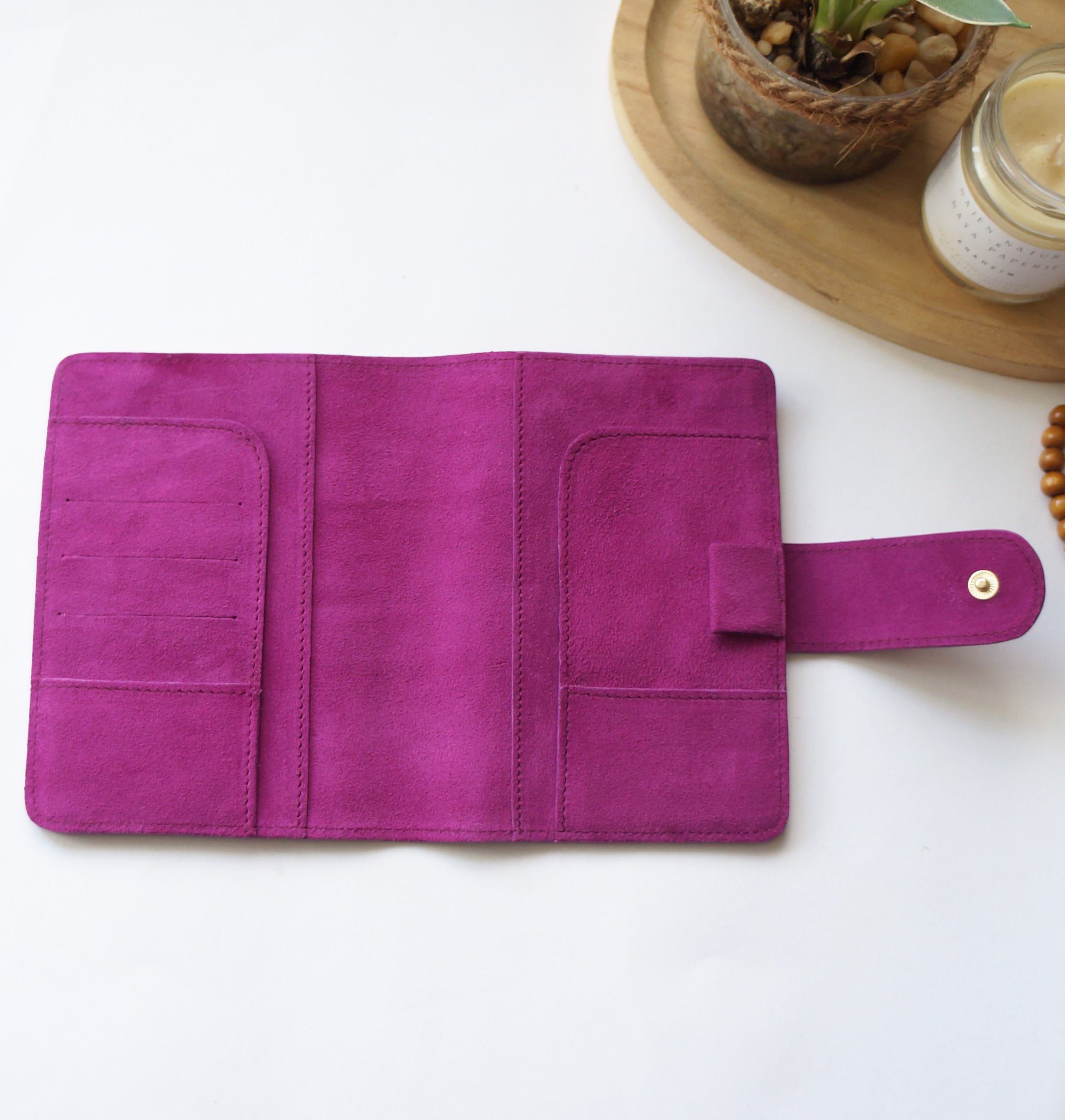 A6 Journal Cover - Suede Berry