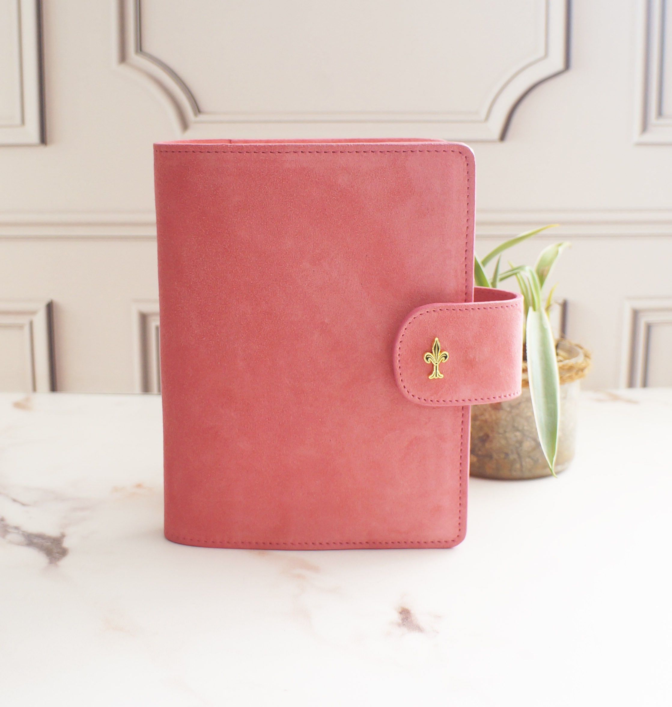 B6 Wide Journal Cover - Suede Flamingo