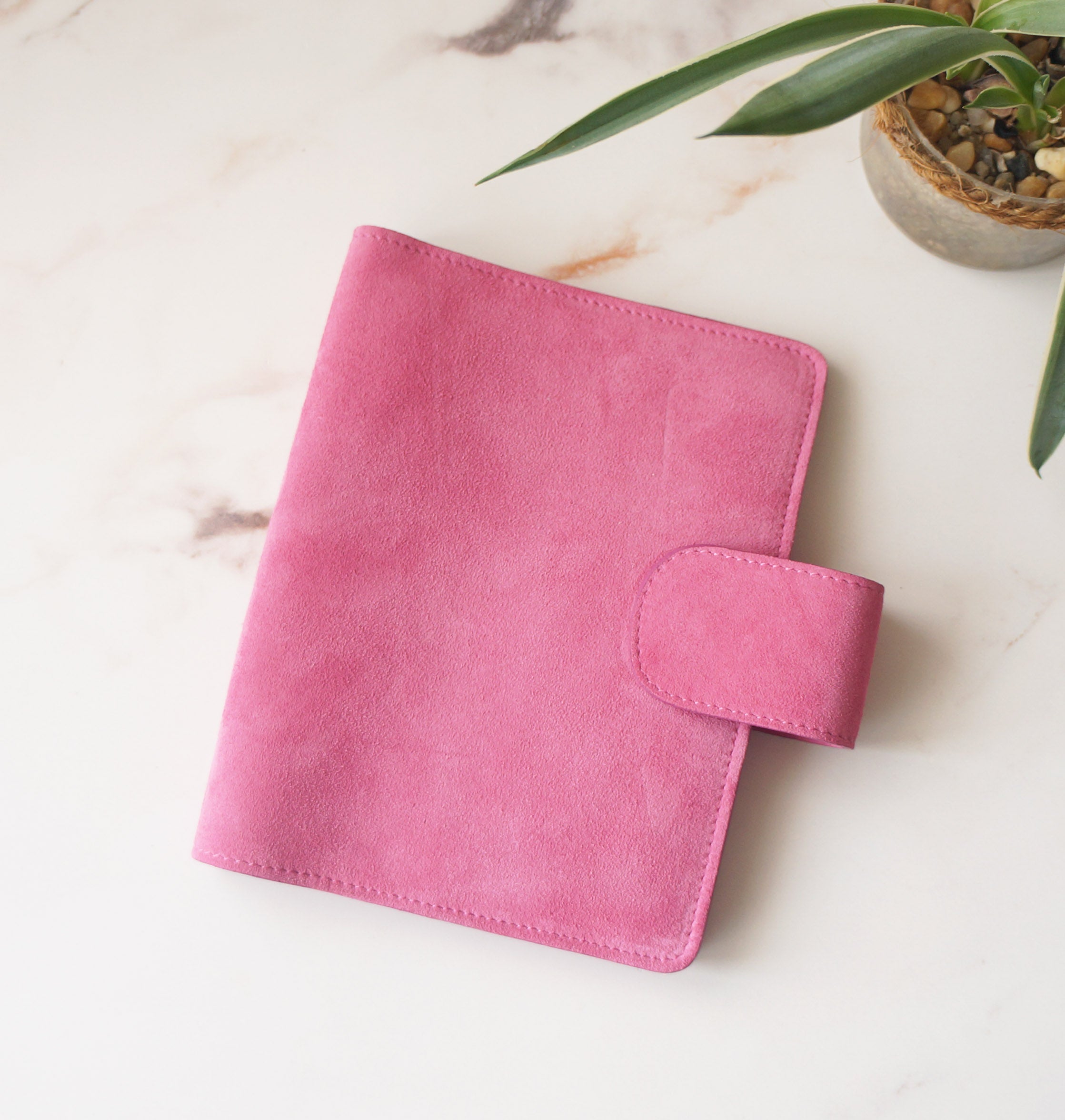 B6 Wide Journal Cover - Suede Dragonfruit