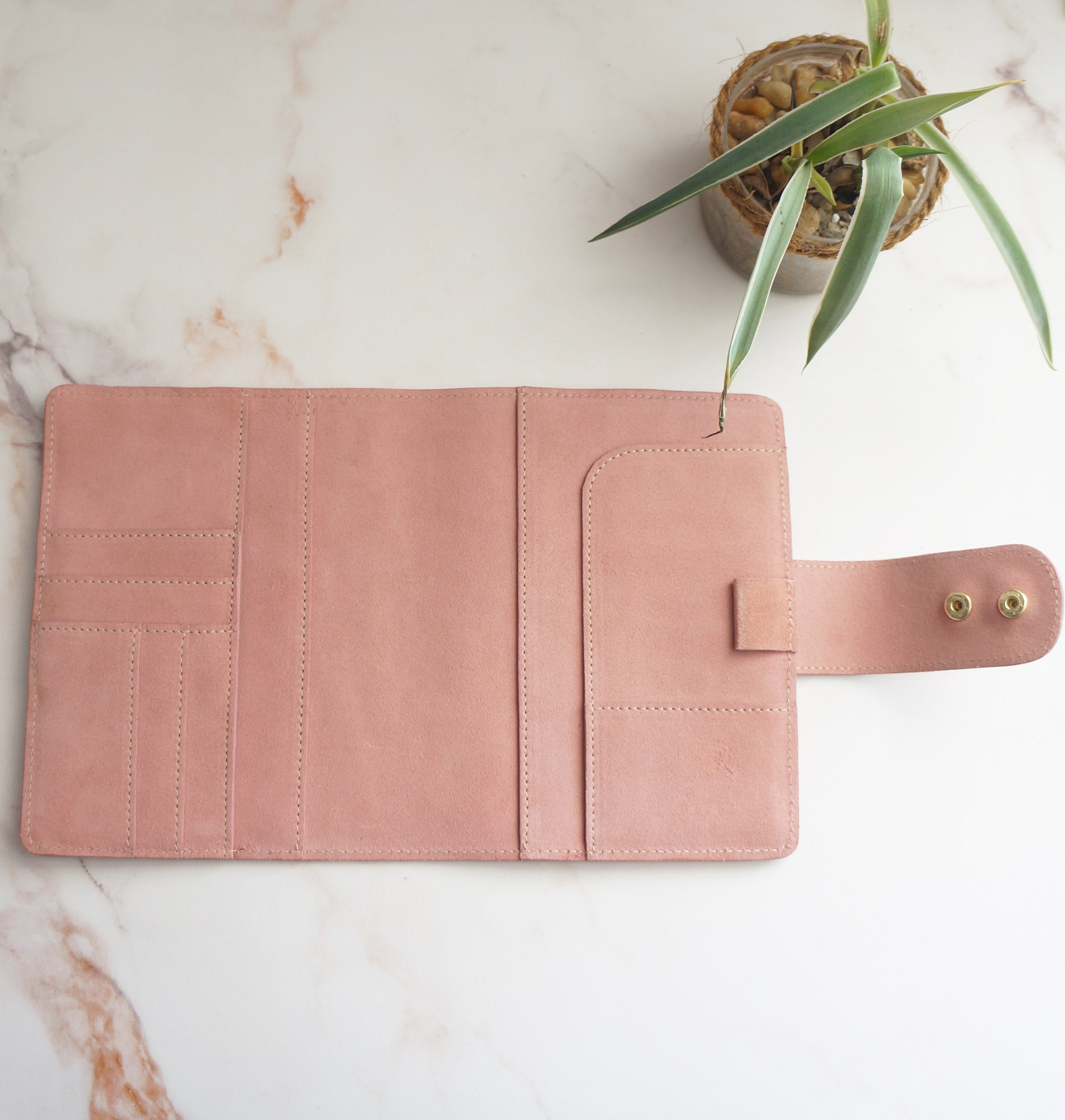B6 Wide Journal Cover - Suede Fresia