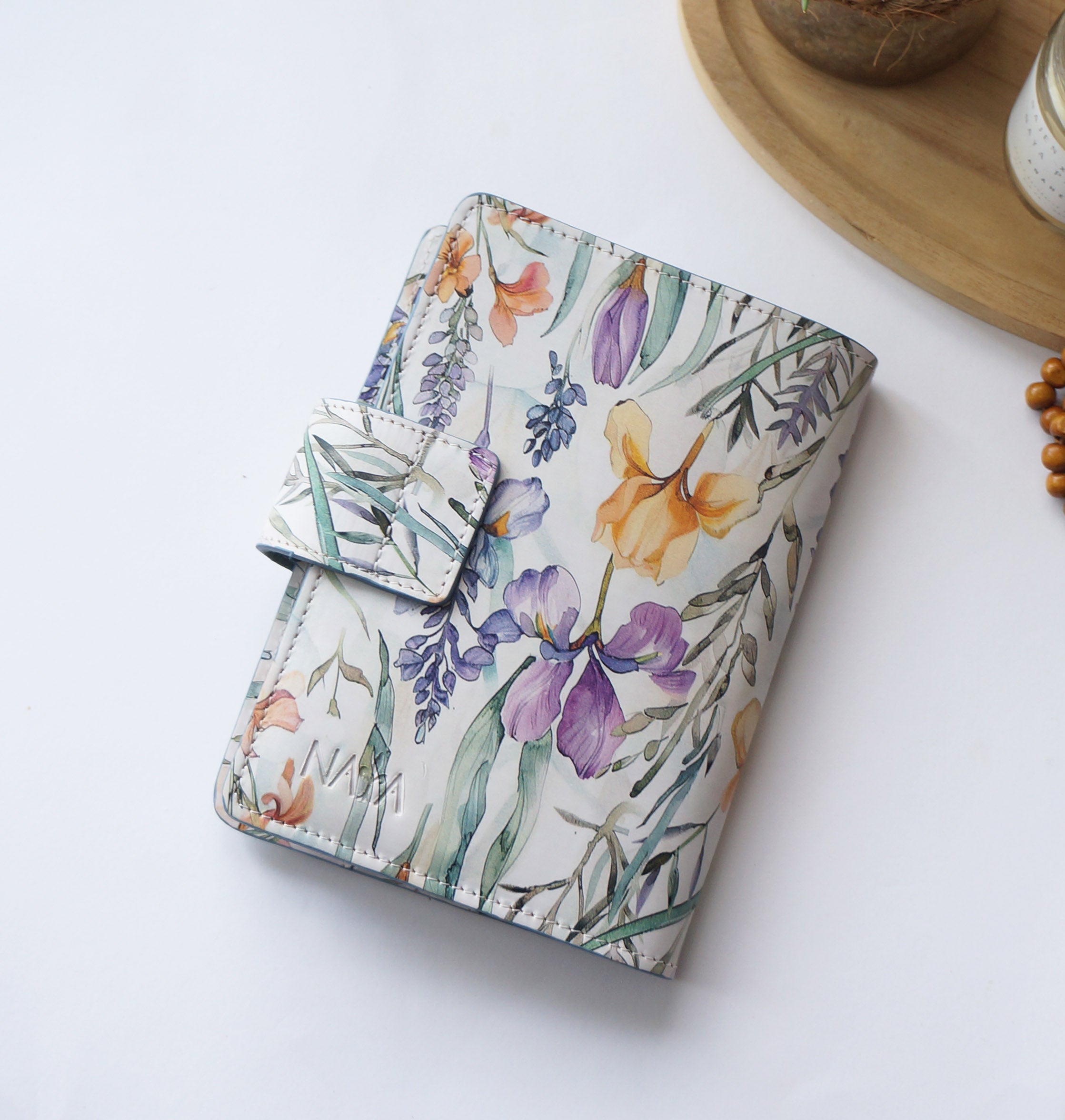 B6 Journal Cover - Wild Flower/Aquaverde