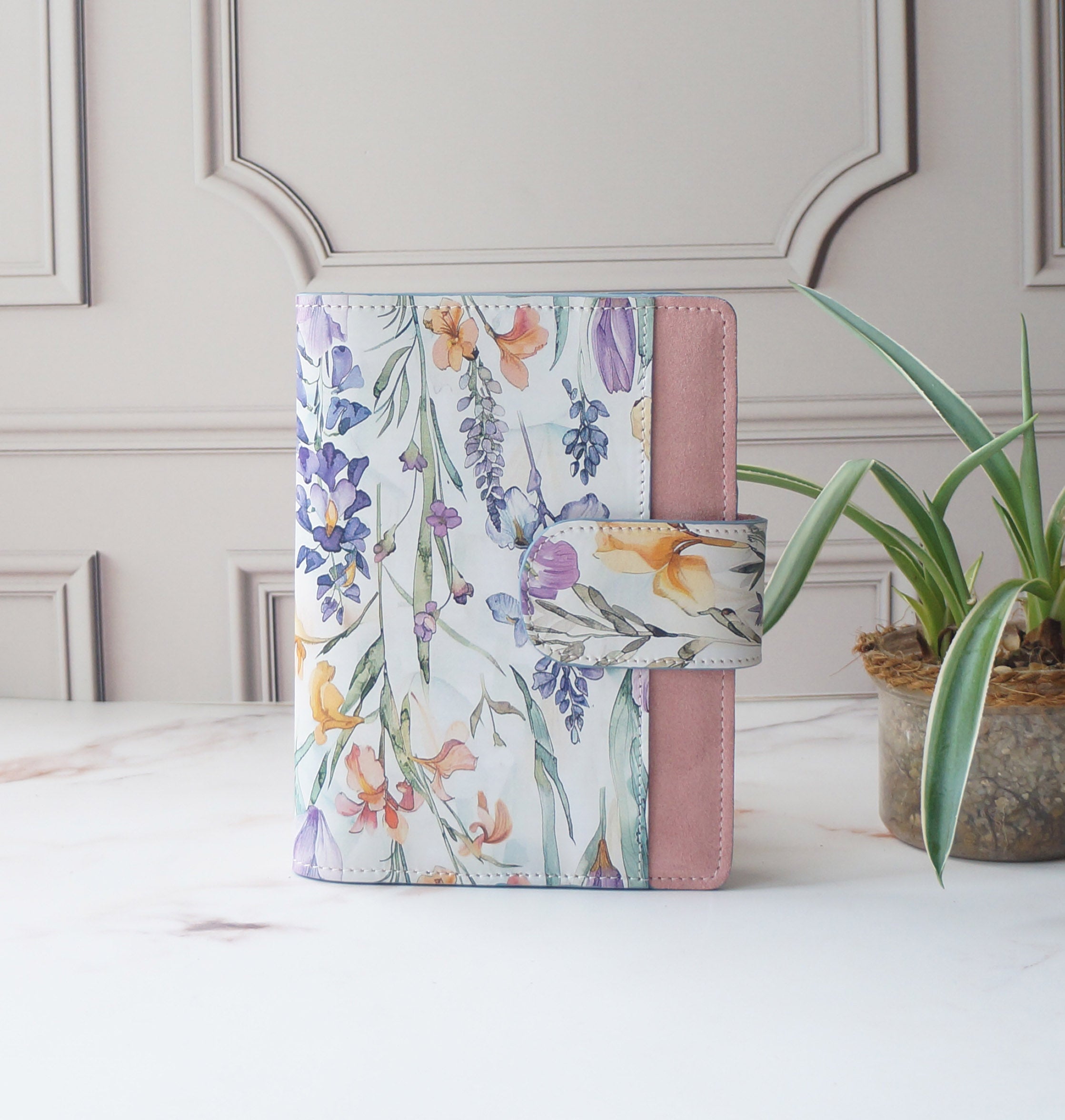 B6 Journal Cover - Wild Flower/Suede Fresia
