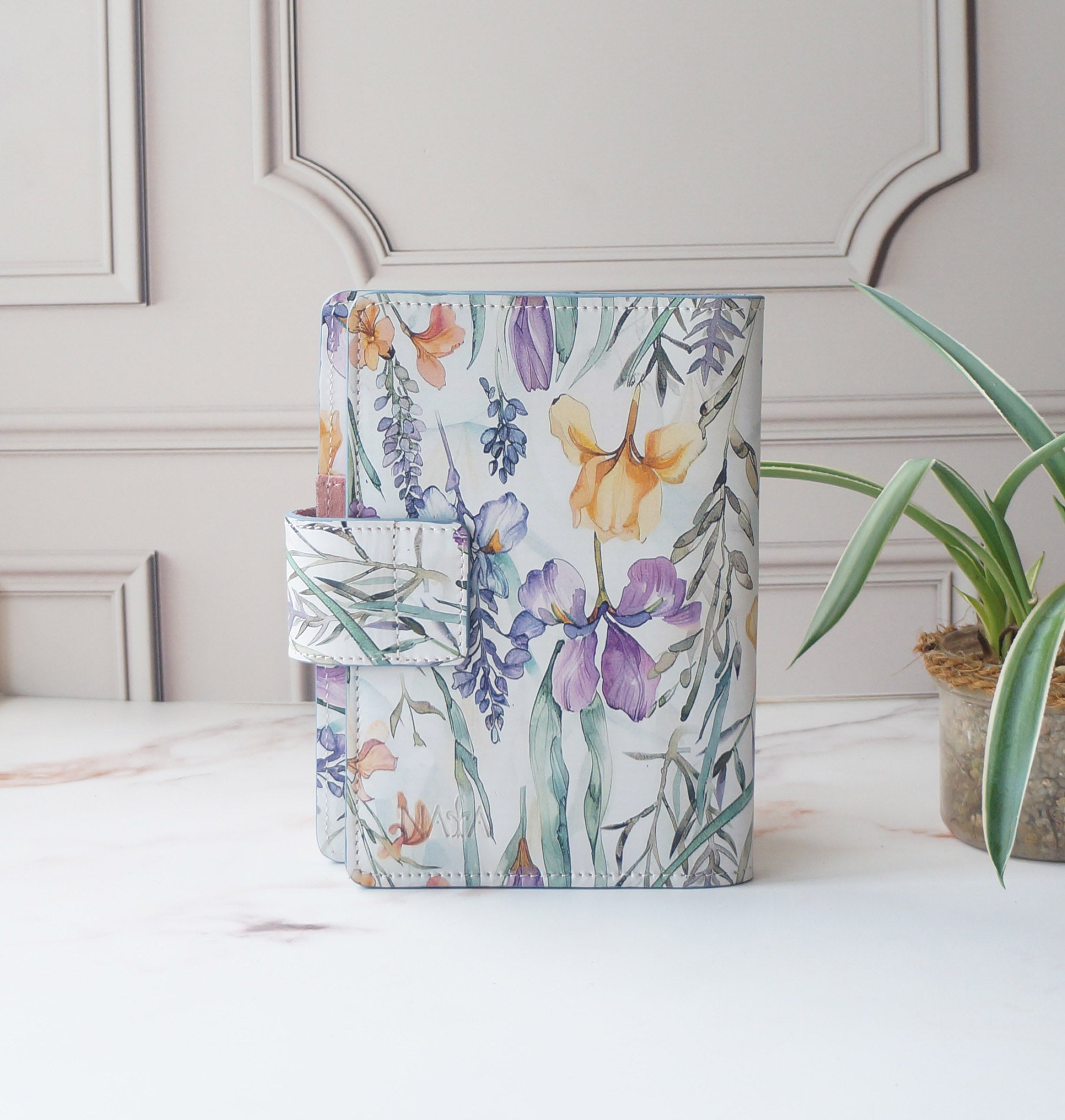 B6 Journal Cover - Wild Flower/Suede Fresia