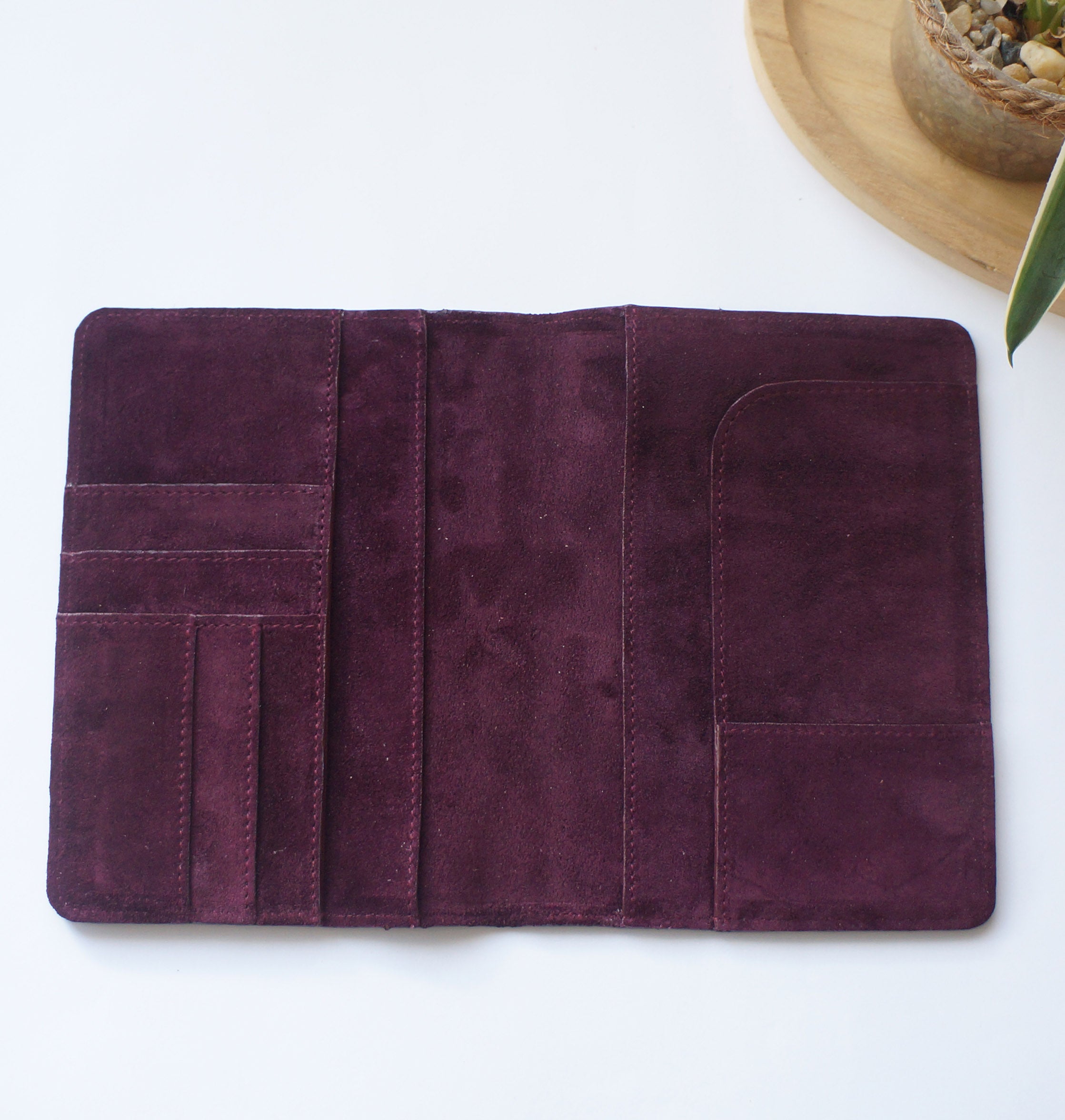 B6 Journal Cover - Suede Scarlet
