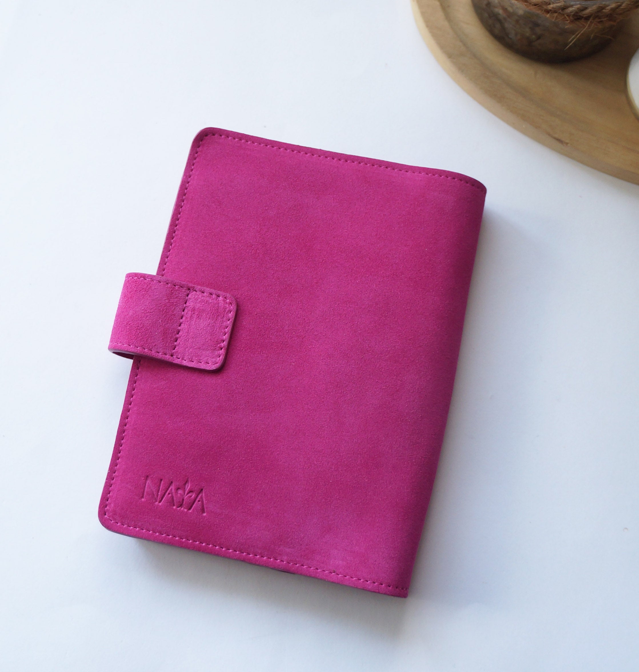 B6 Journal Cover - Suede Hibiscus