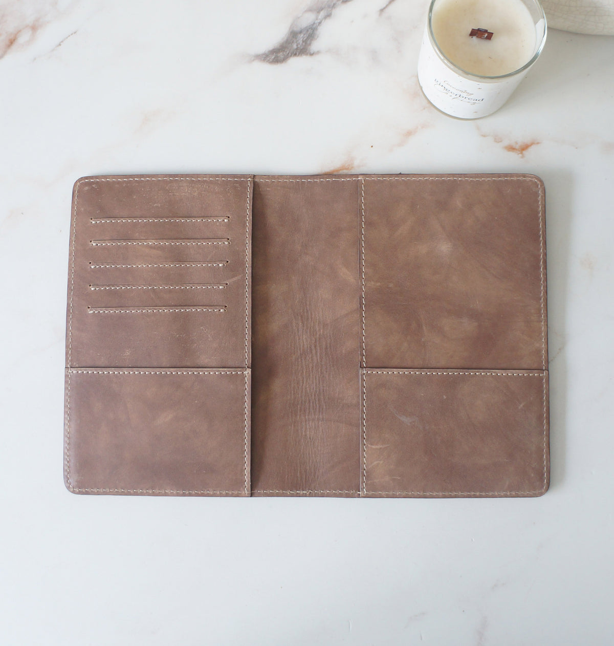 B6 Journal Cover Clear front - Spiced Cider