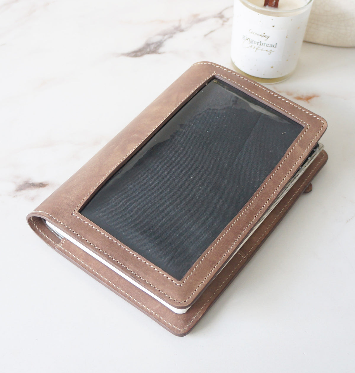 B6 Journal Cover Clear front - Spiced Cider