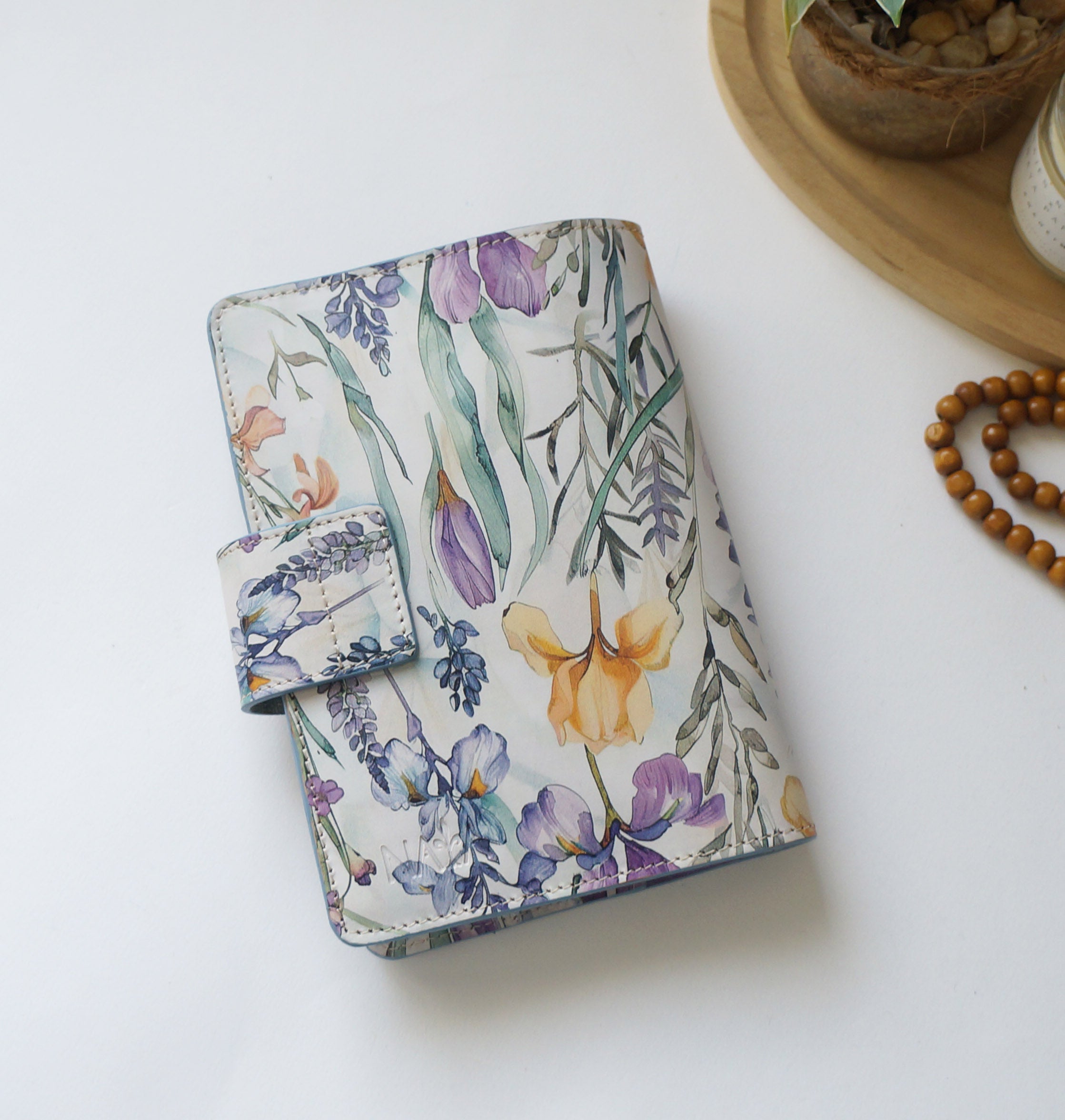 B6 Journal Cover - Wild Flower/Sparkly Purple