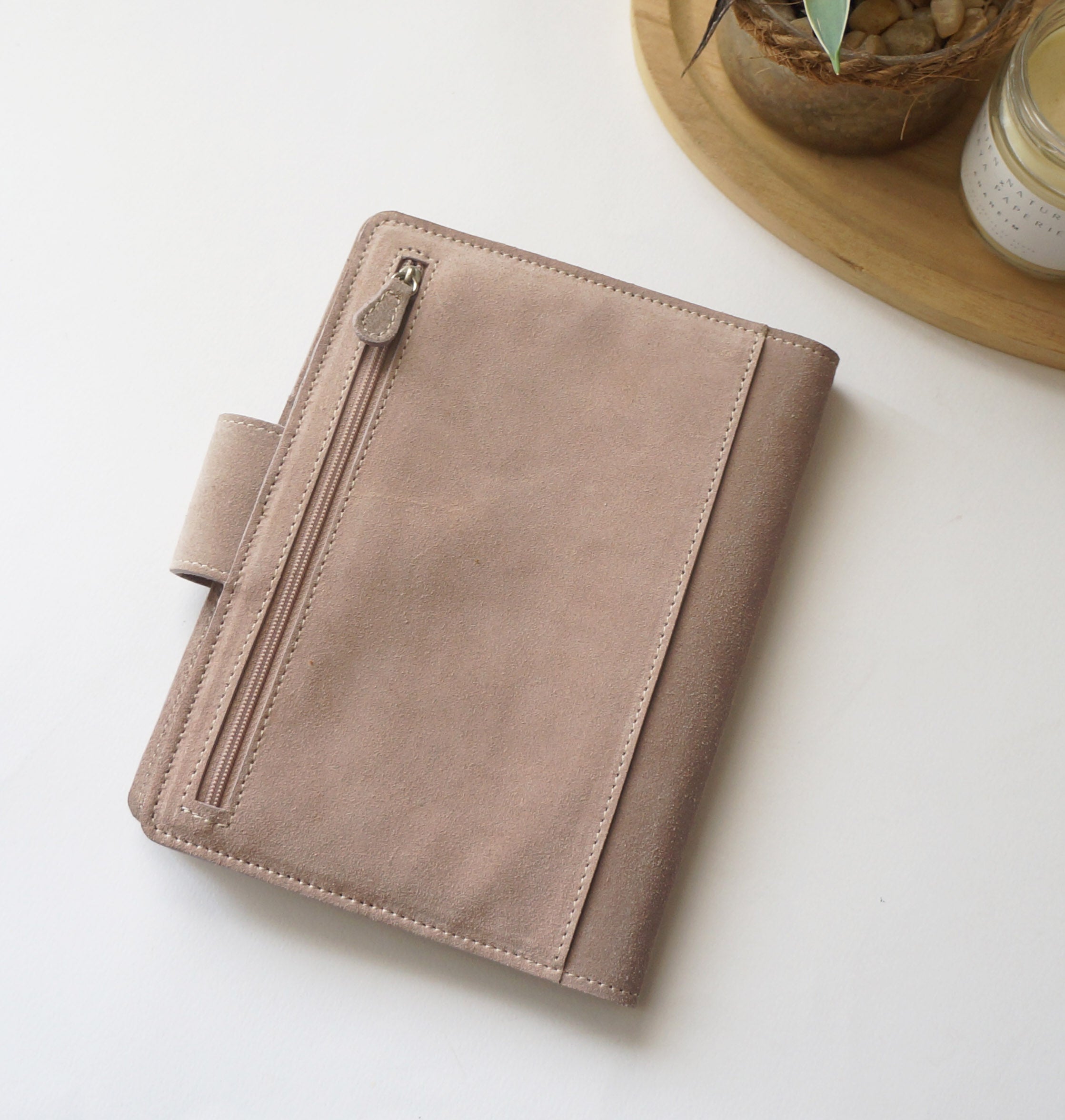 B6 cover for chunky notebooks - Suede Mauve