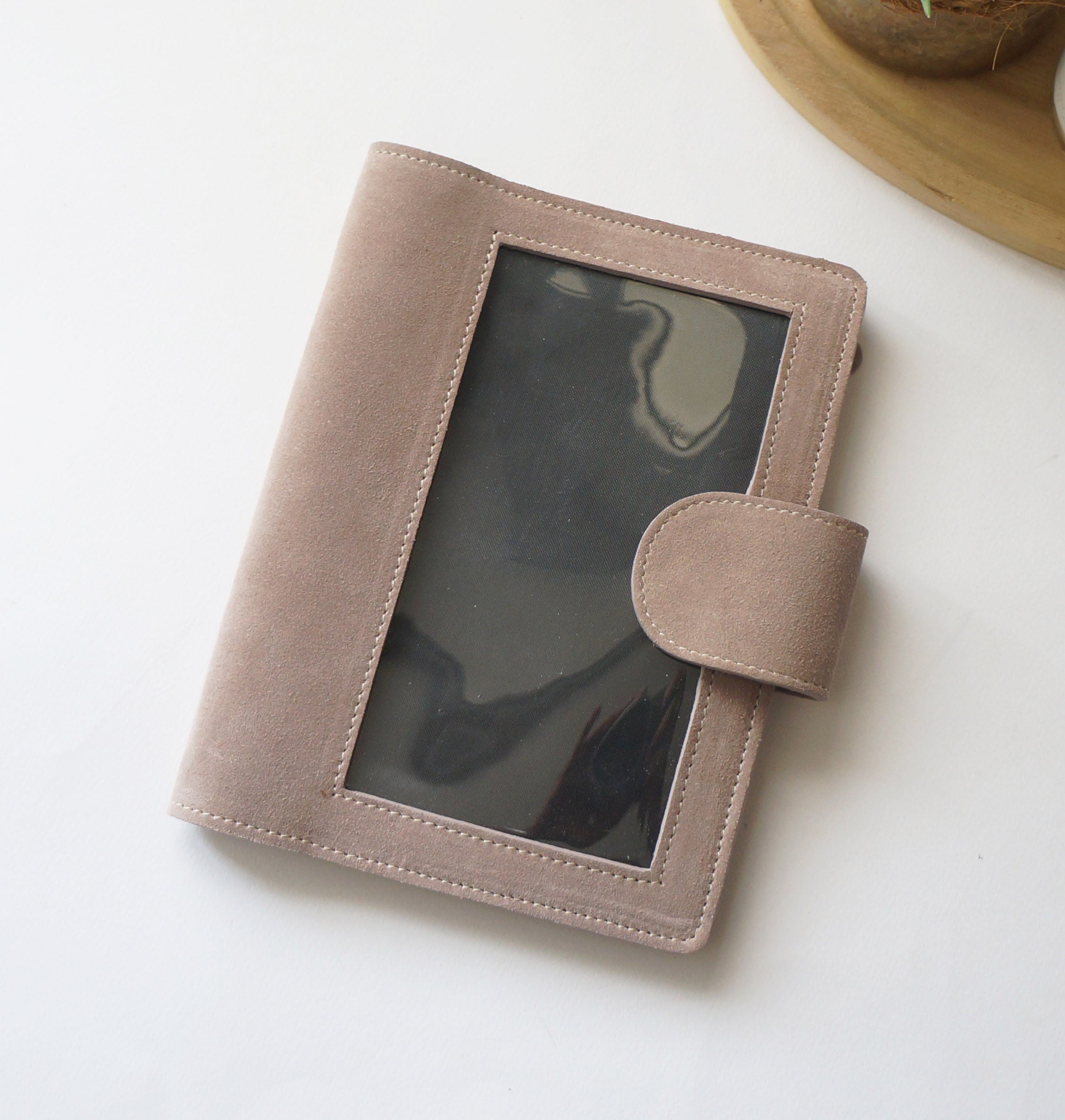 B6 cover for chunky notebooks - Suede Mauve