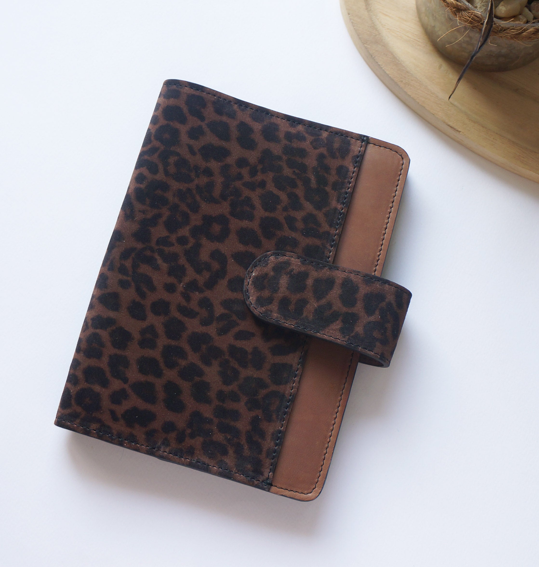 B6 Journal Cover - Dark Leopard/Cocoa Creme