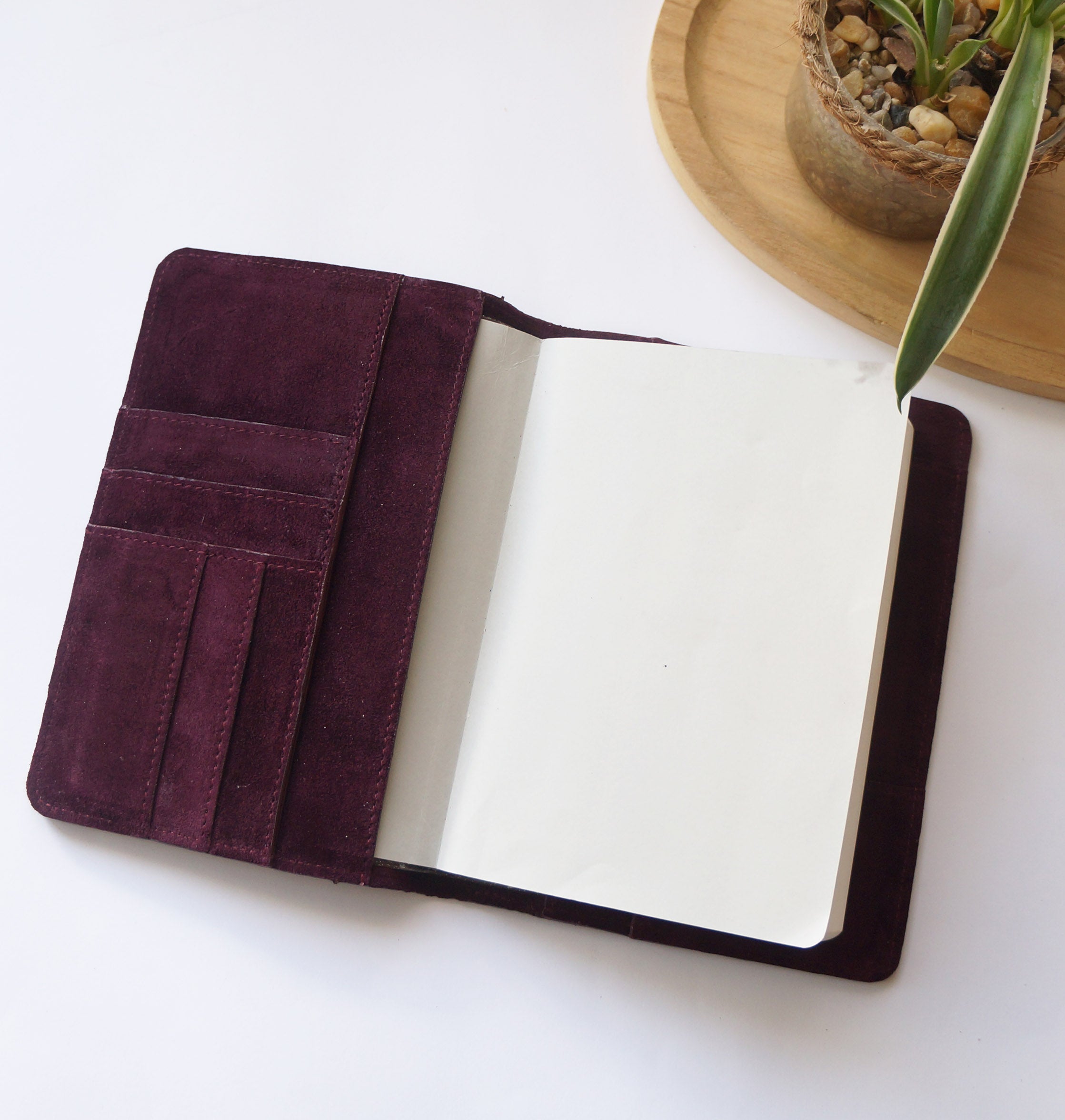 B6 Journal Cover - Suede Scarlet