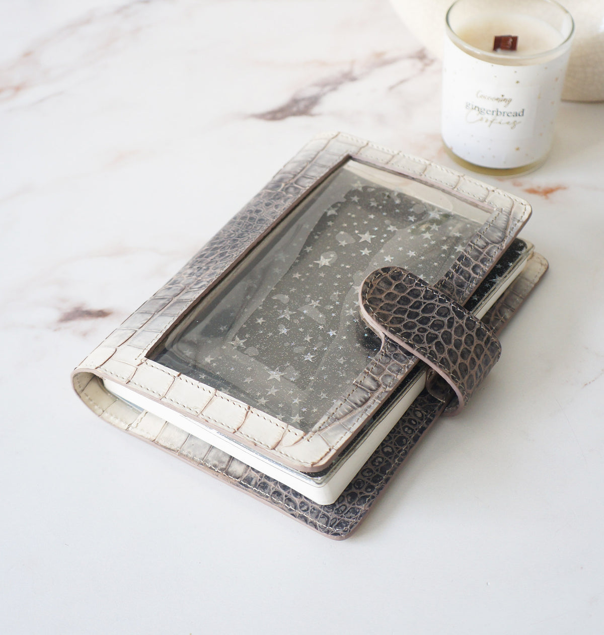 B6 Journal Cover full clear front - Stormy Sky Croc