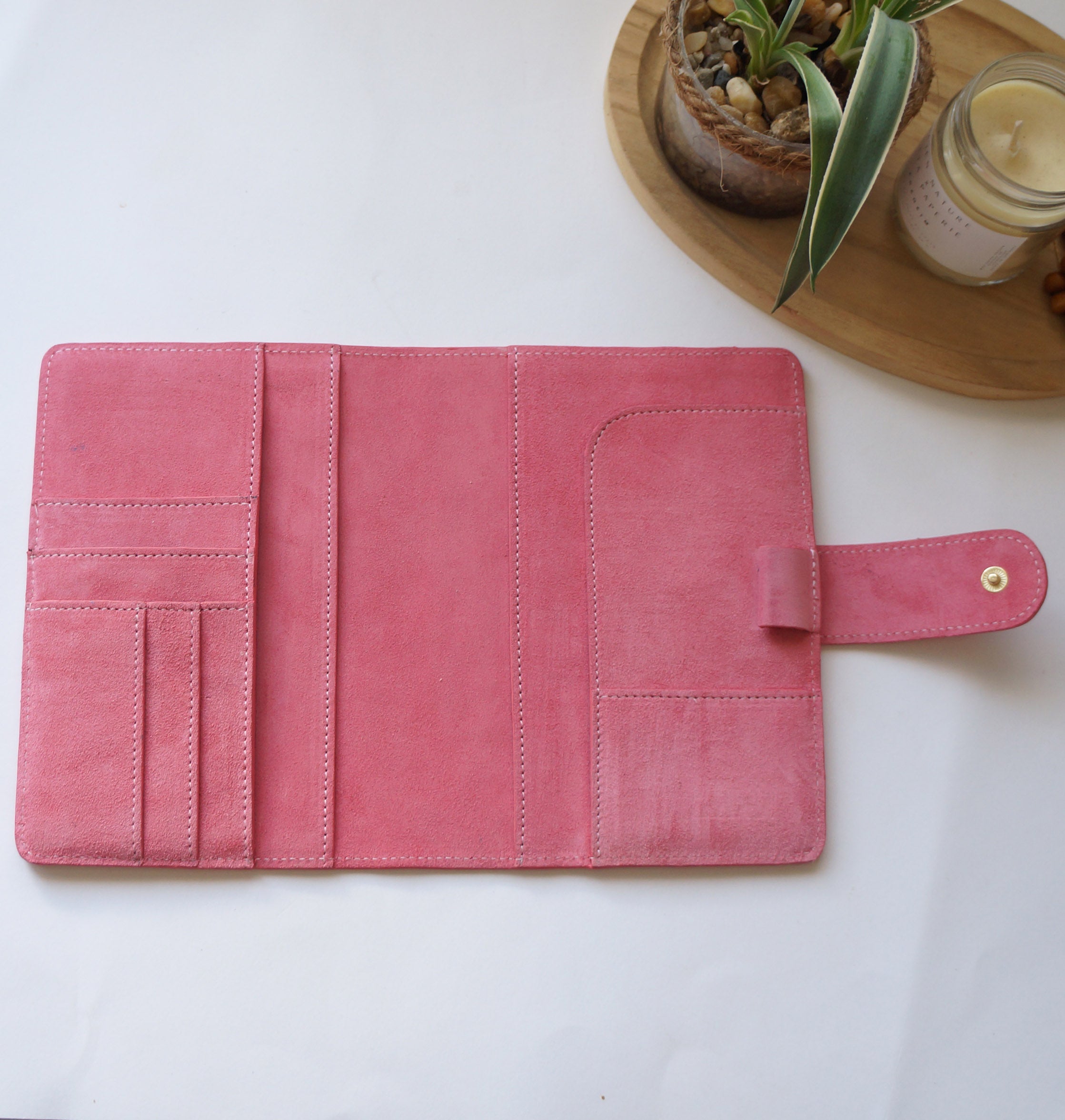 B6 Journal Cover - Suede Flamingo