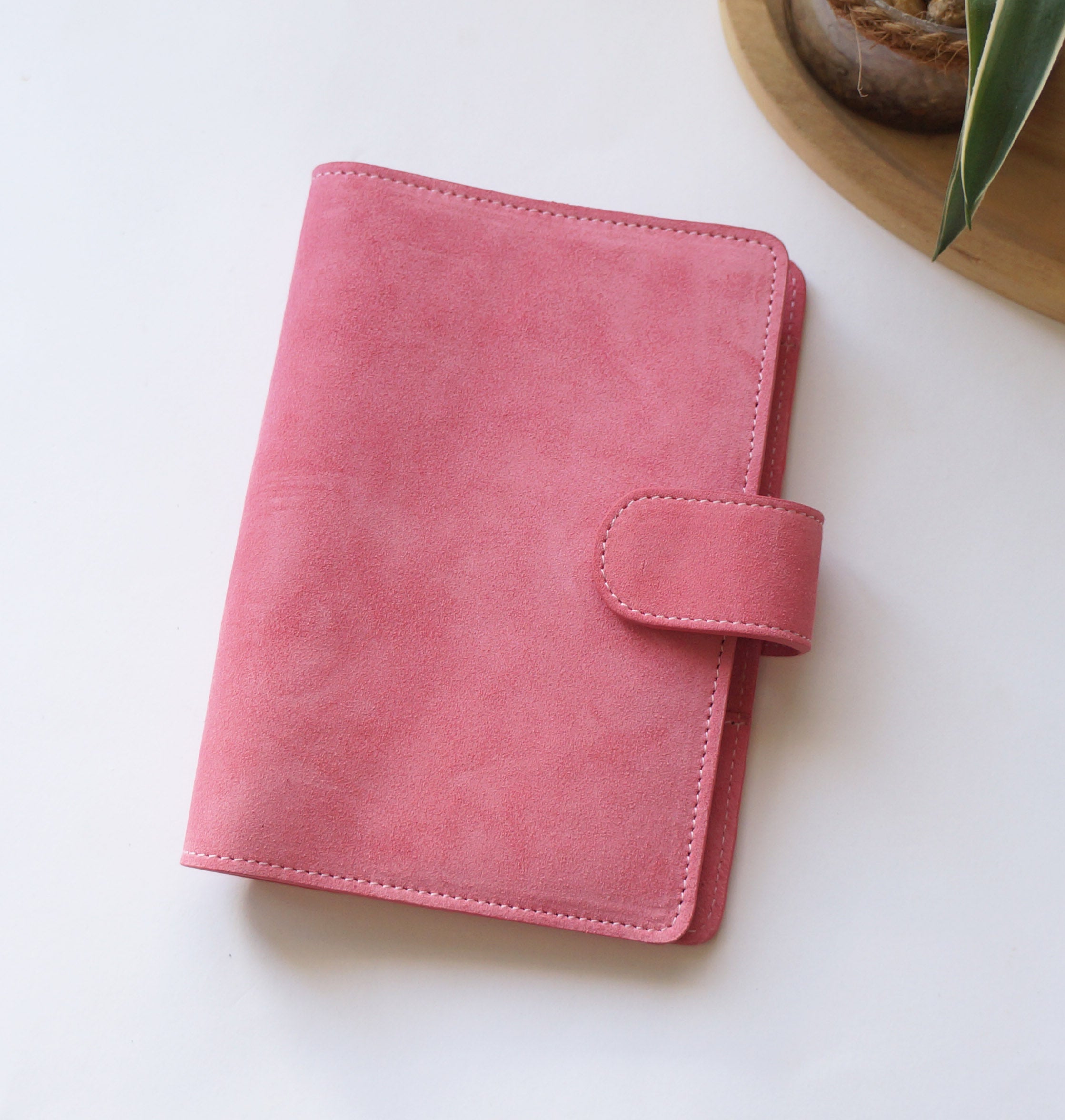 B6 Journal Cover - Suede Flamingo