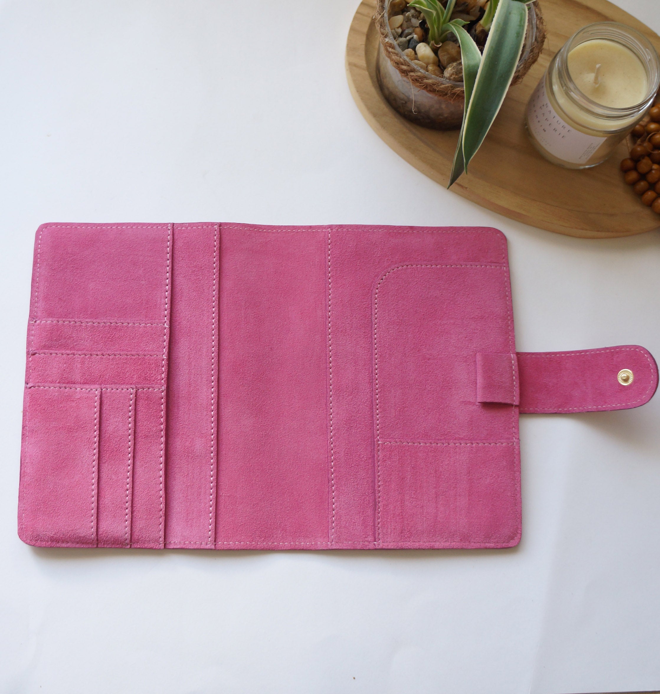 B6 Journal Cover - Suede Dragonfruit