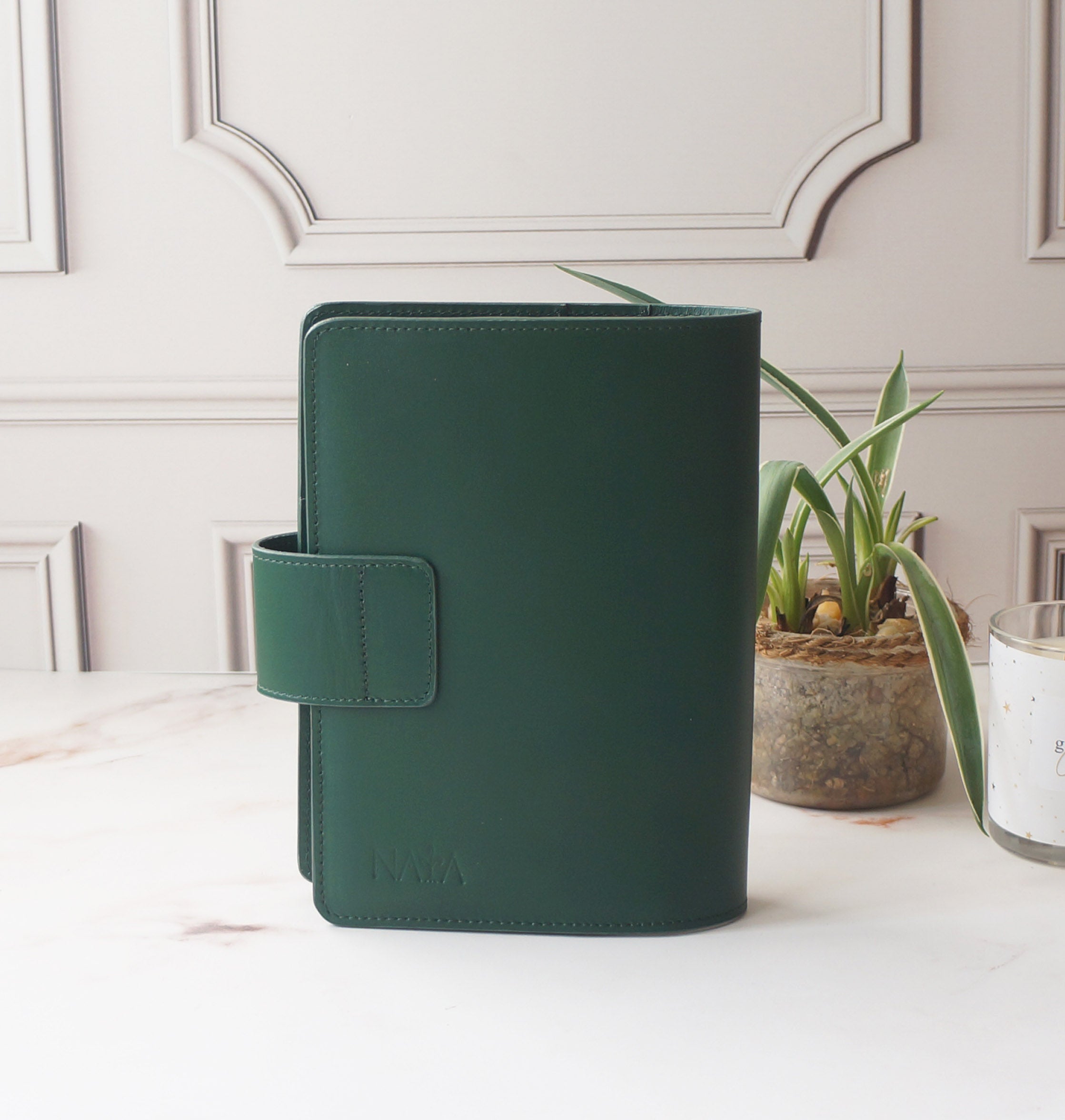 B6 Wide Journal Cover - Smooth Green