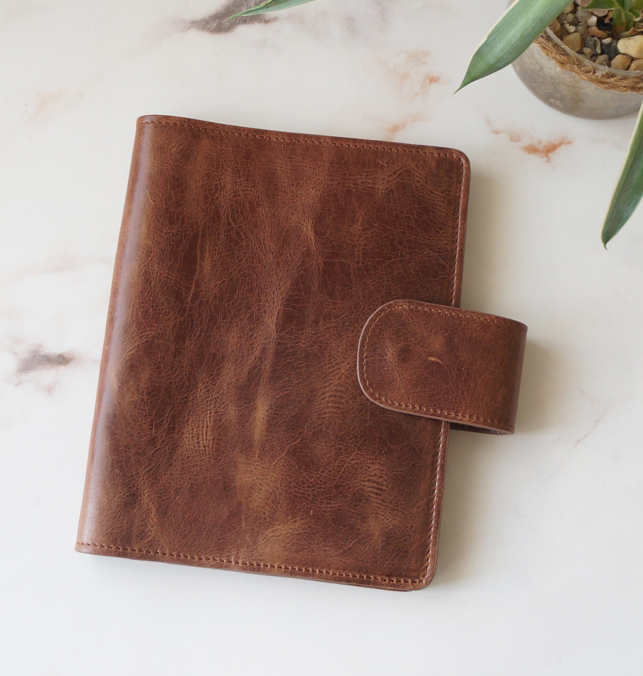 B6 Wide Journal Cover - Vintage Amber