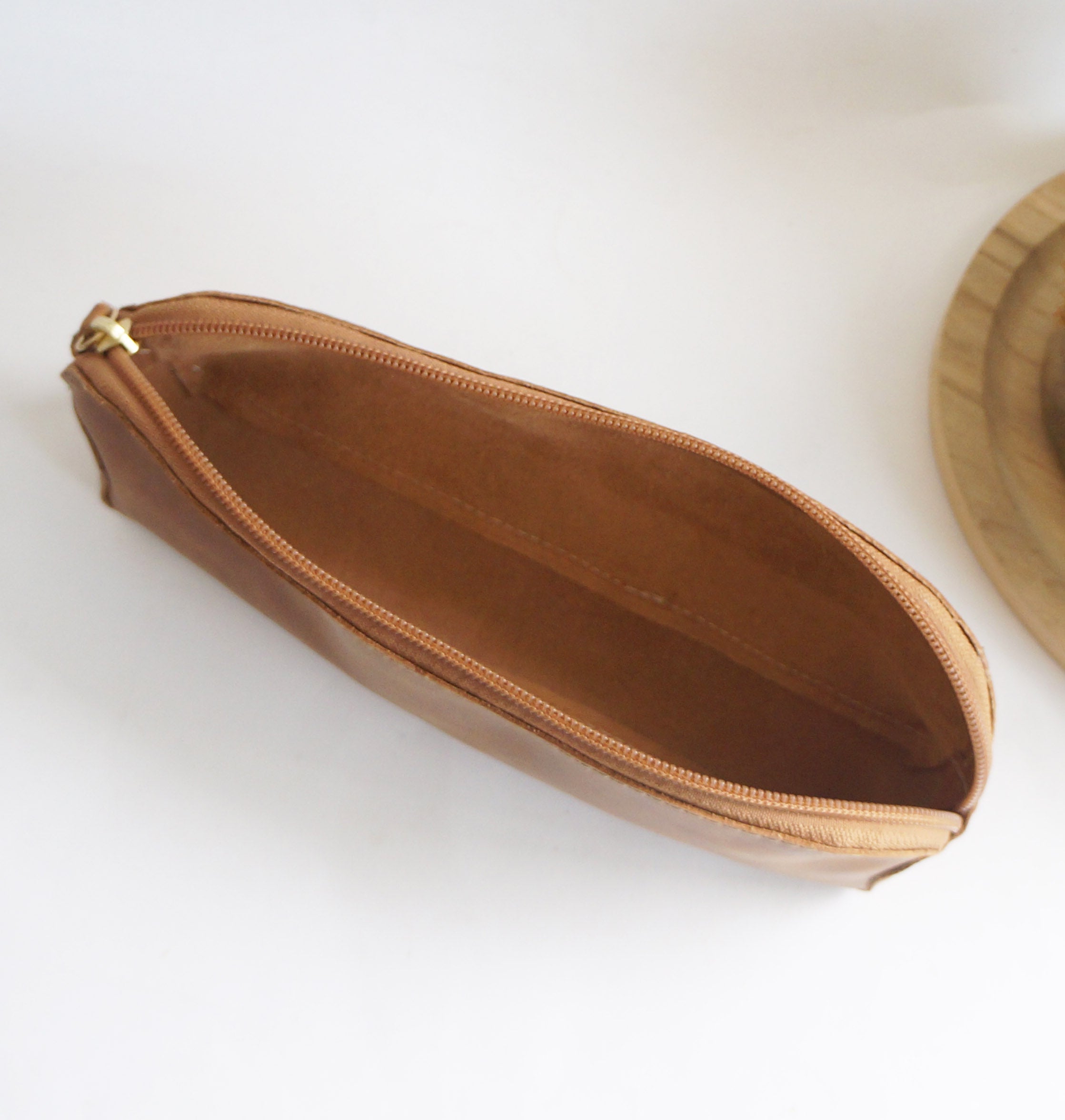 Pen Case - Chai leather