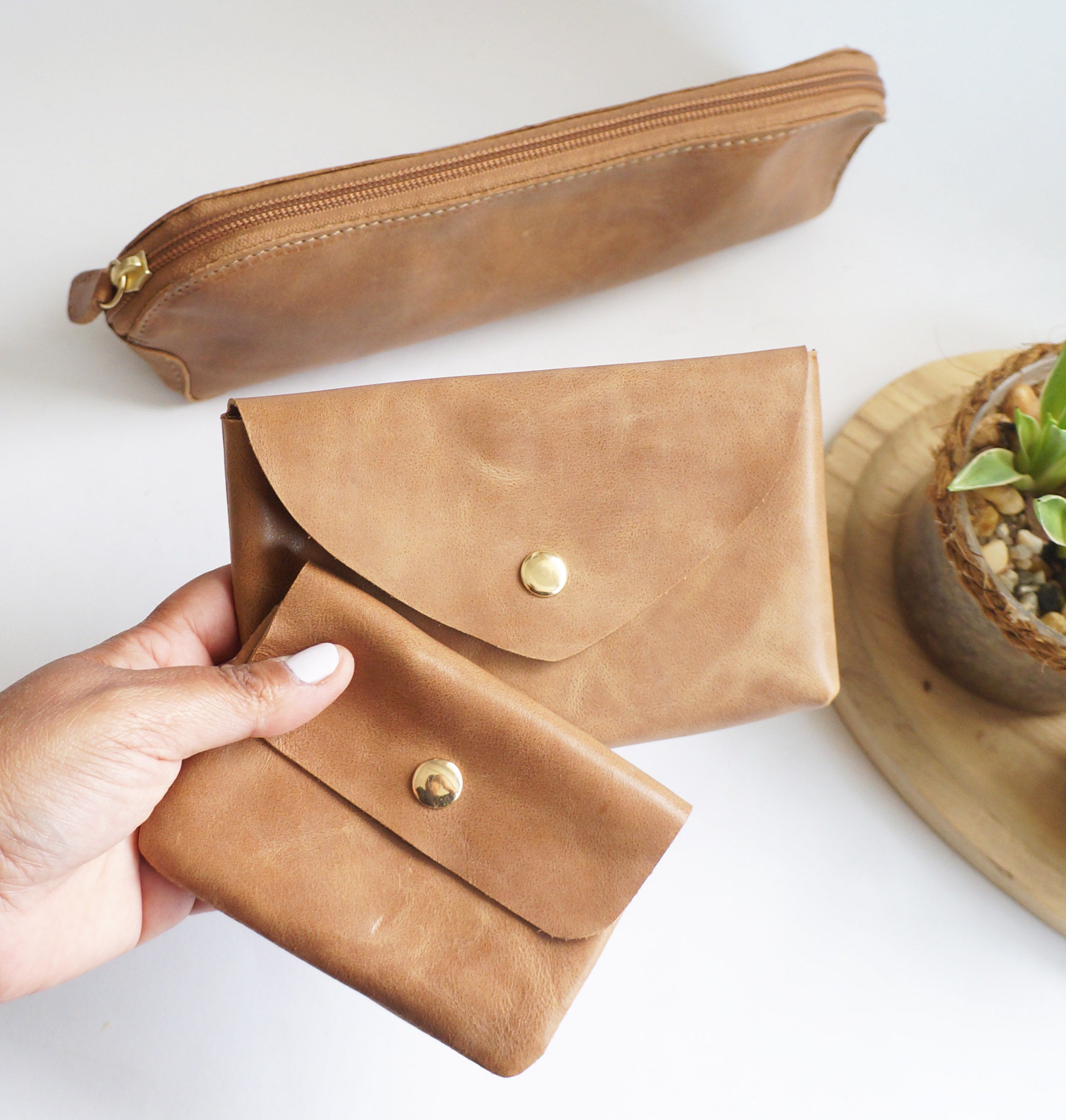 Chai Leather Essentials Set – Pack of 3