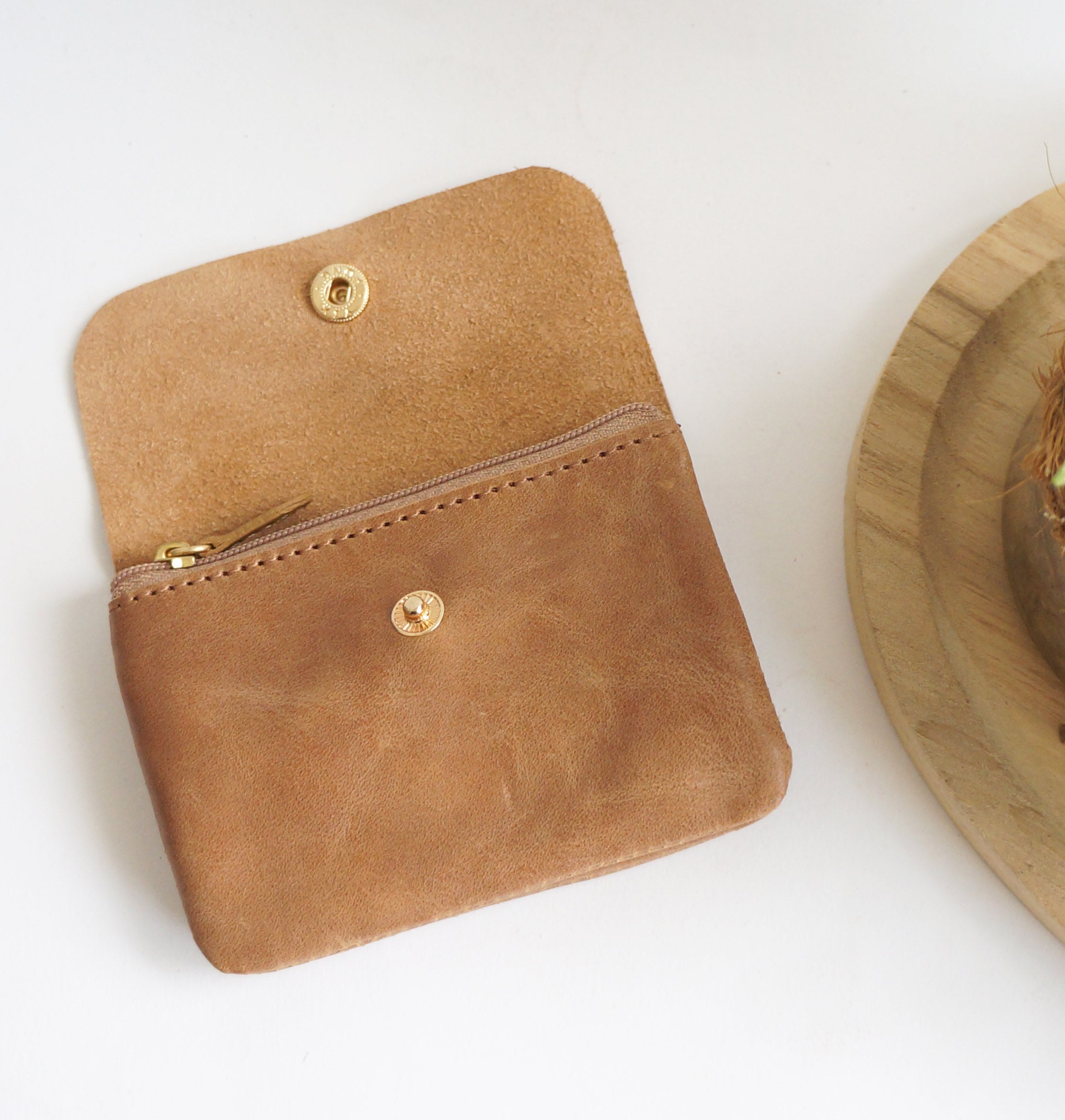 Coin Purse - Chai leather