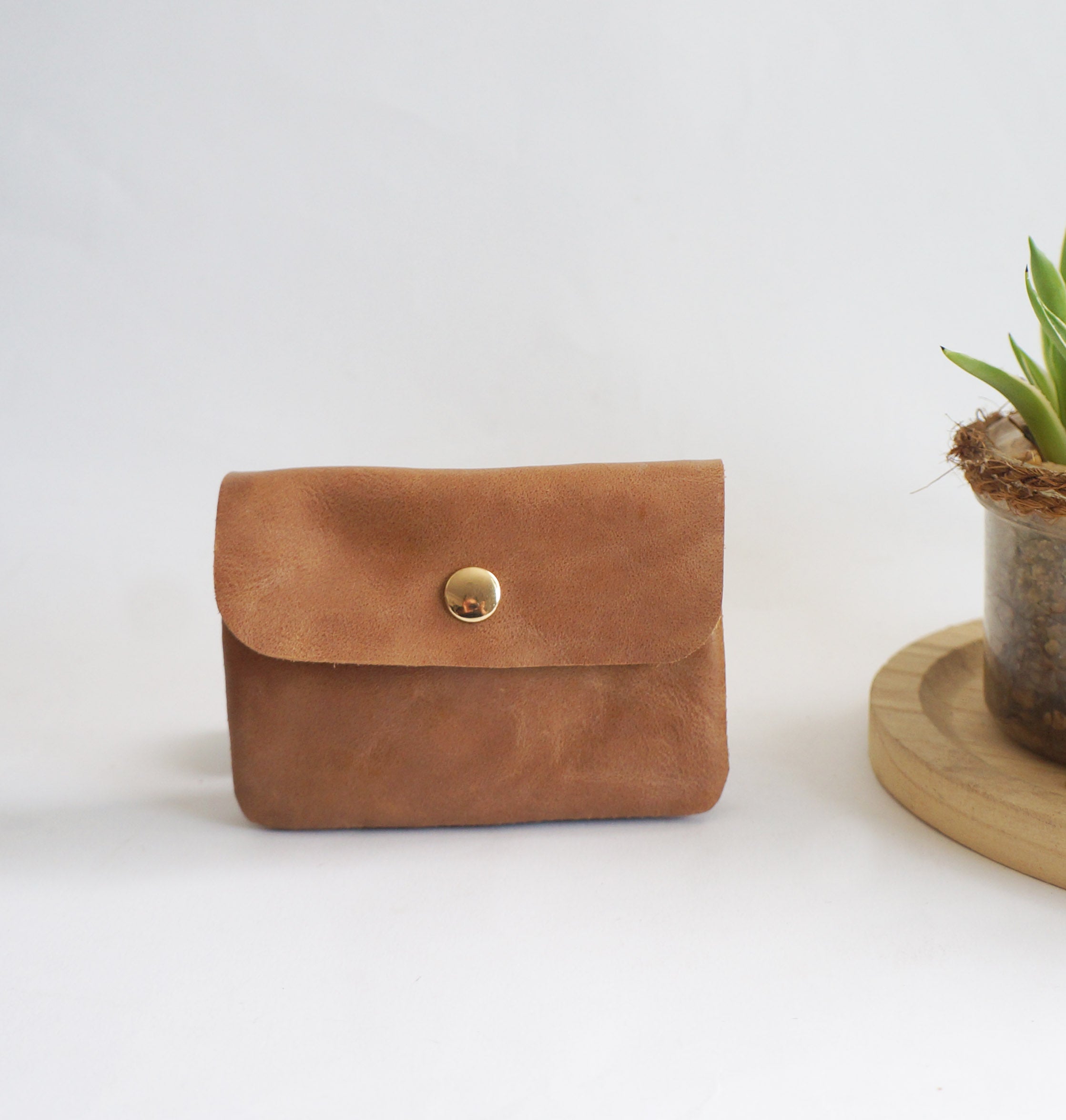 Coin Purse - Chai leather