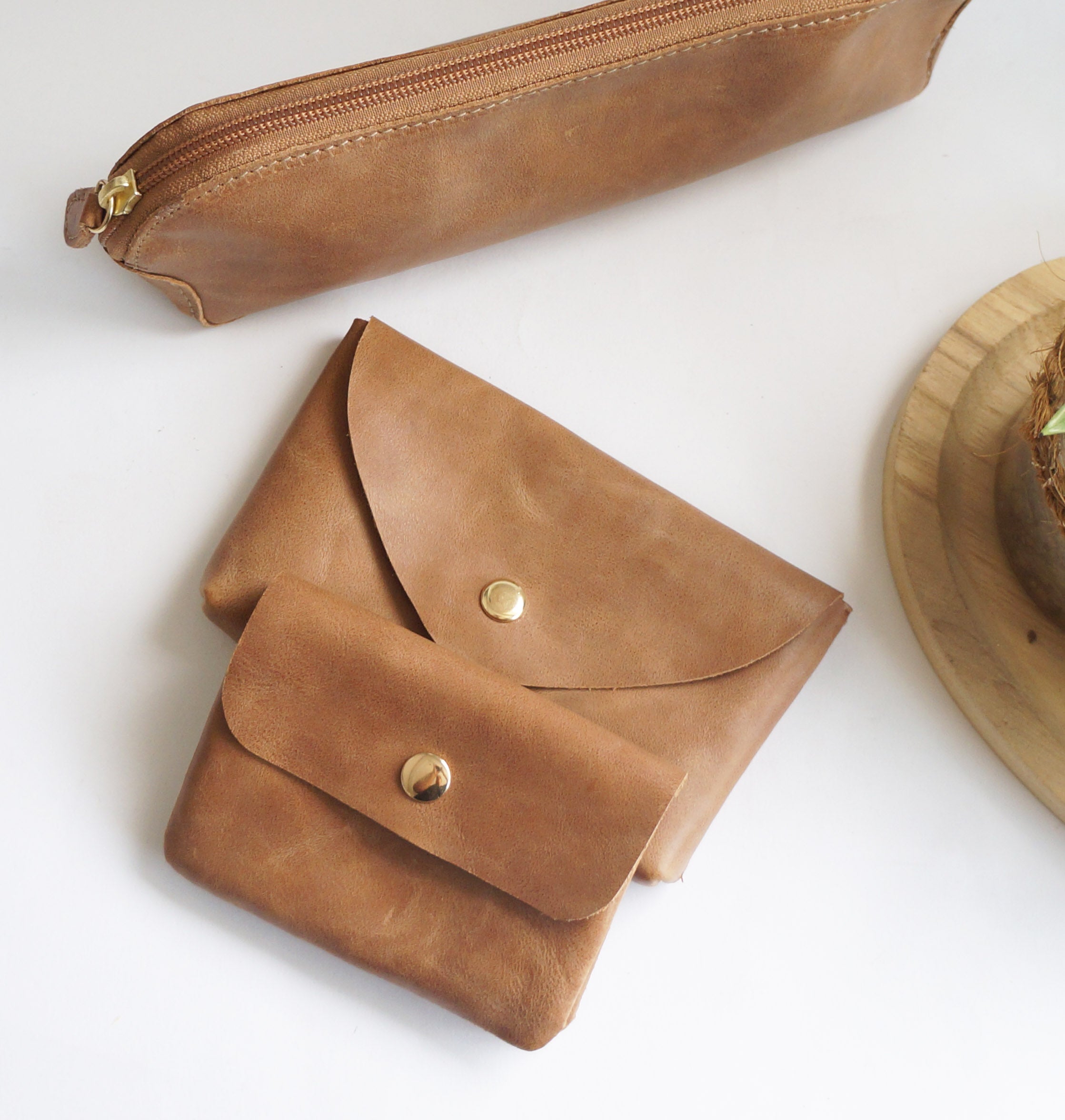 Chai Leather Essentials Set – Pack of 3