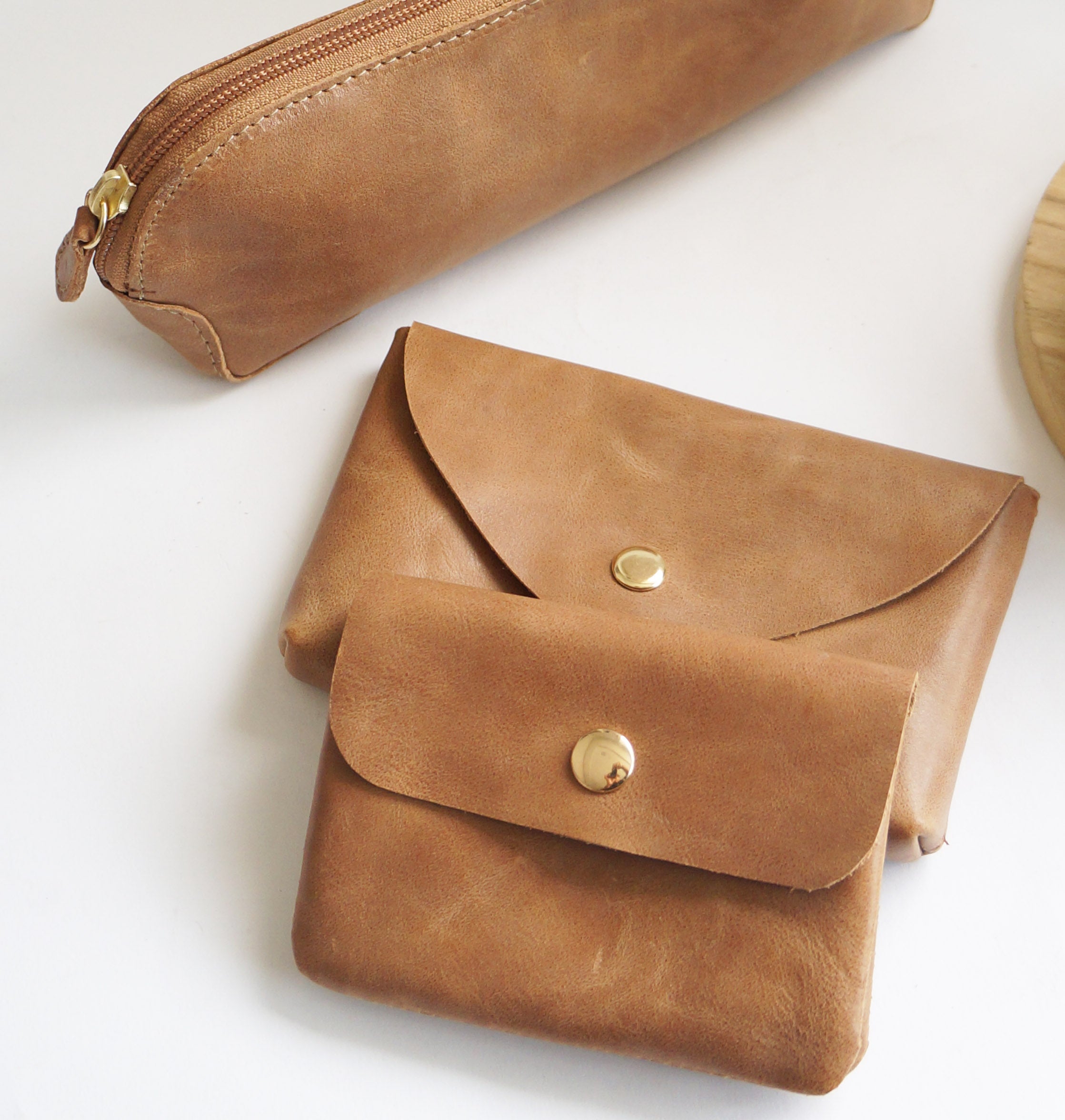 Chai Leather Essentials Set – Pack of 3