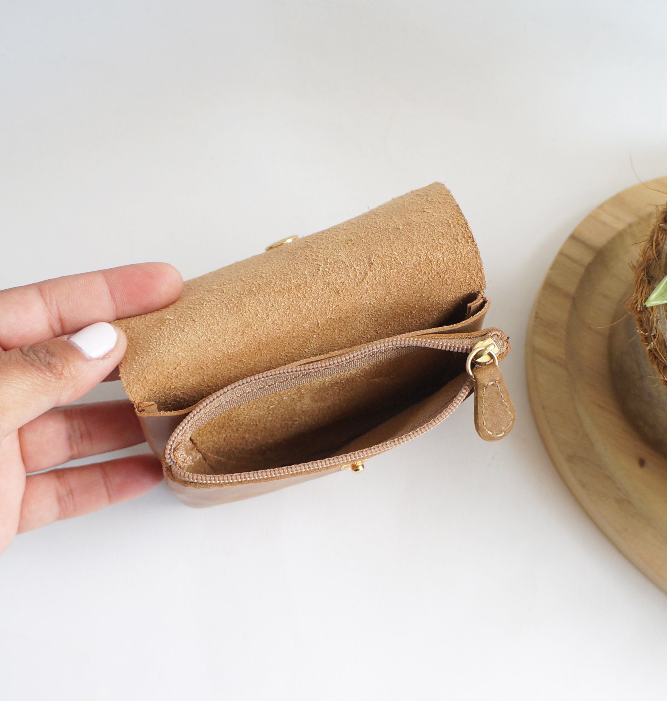 Coin Purse - Chai leather