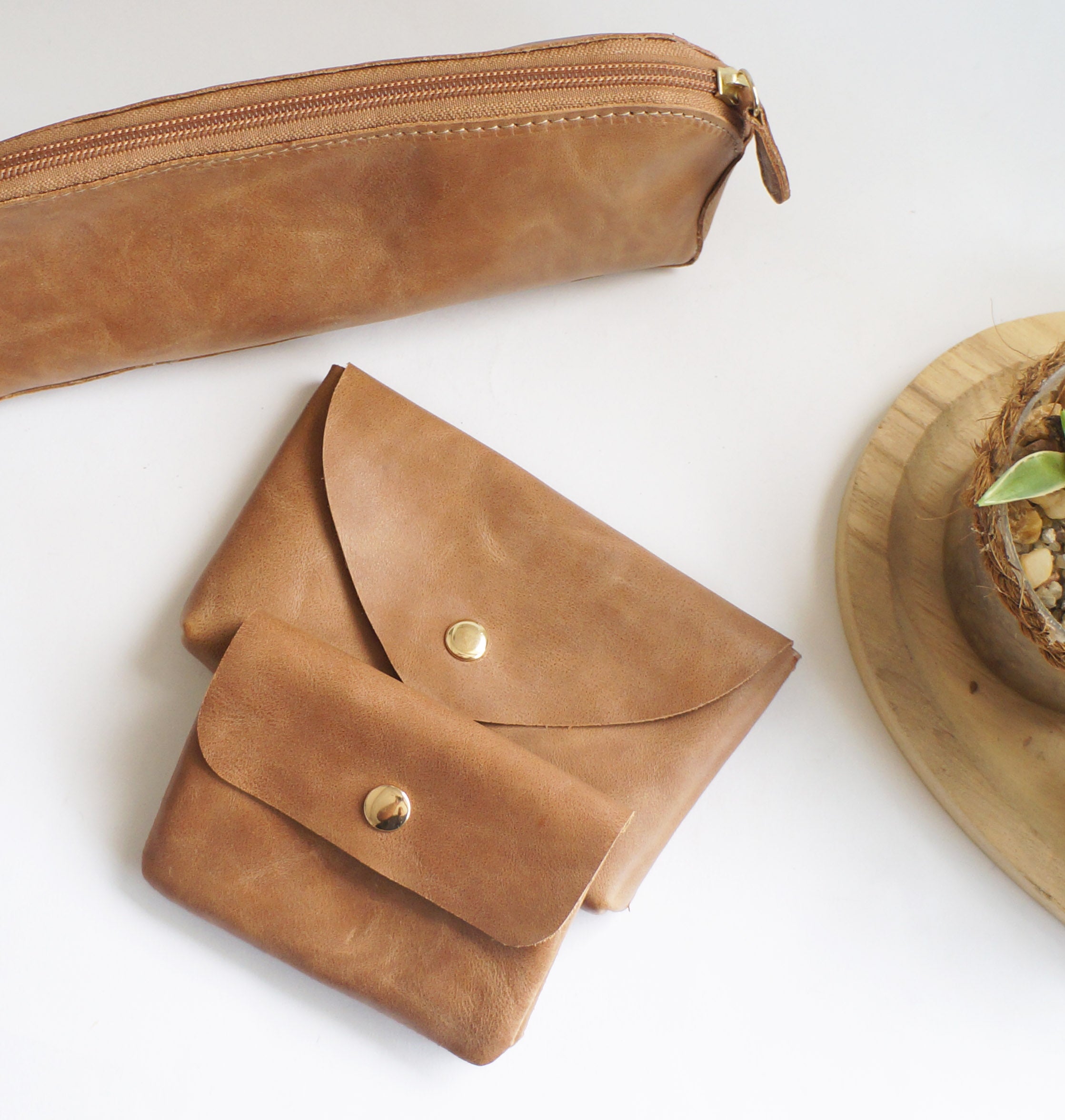 Chai Leather Essentials Set – Pack of 3